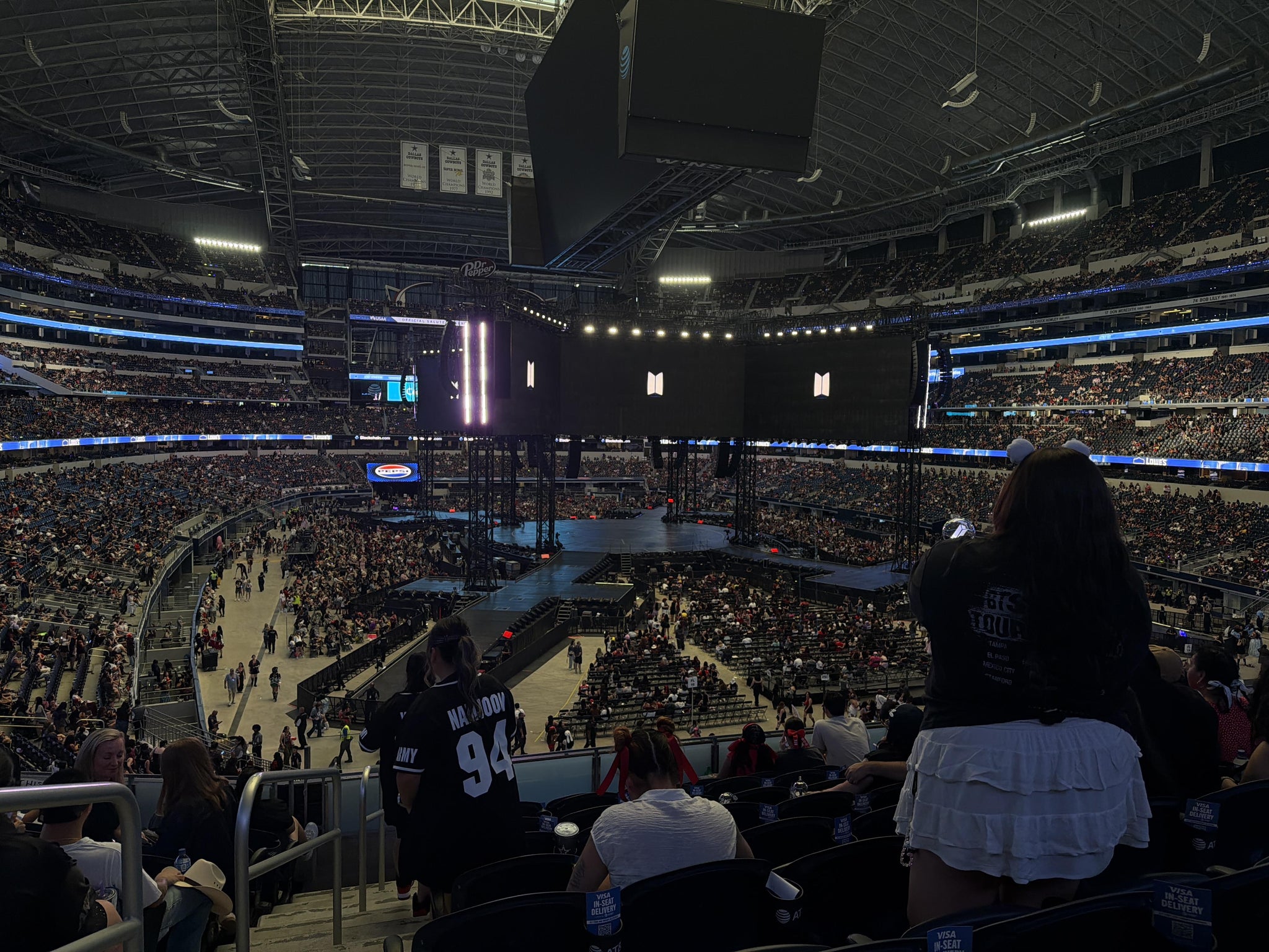 Real Fan View taken from Section 225 at AT&T Stadium by Katherine C