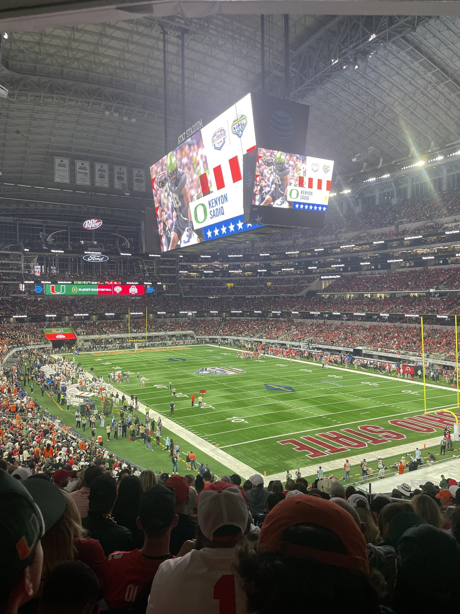 Real Fan View taken from Section 227 at AT&T Stadium by Kiaira C