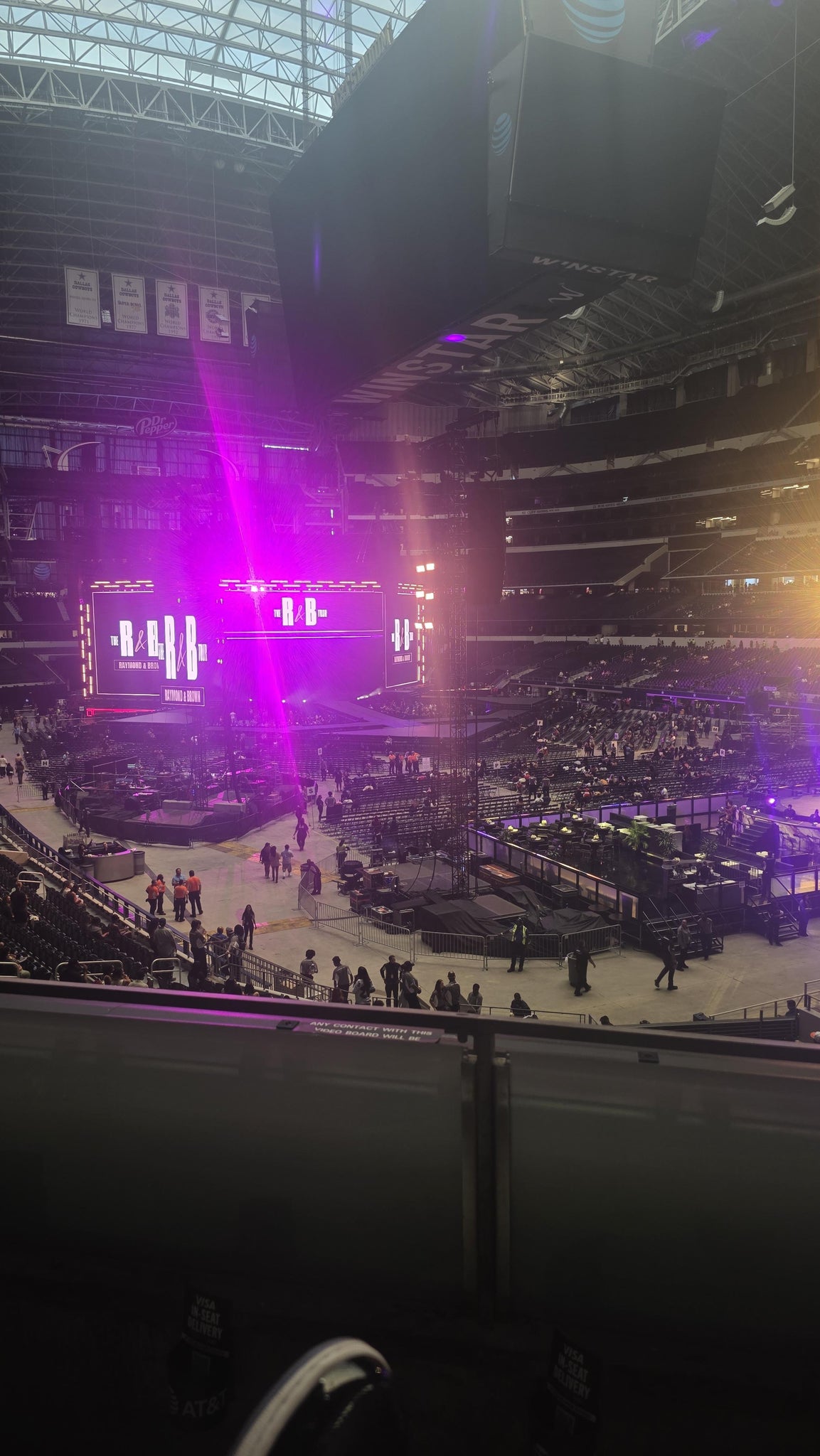 Real Fan View taken from Section 227 at AT&T Stadium by Carmen B