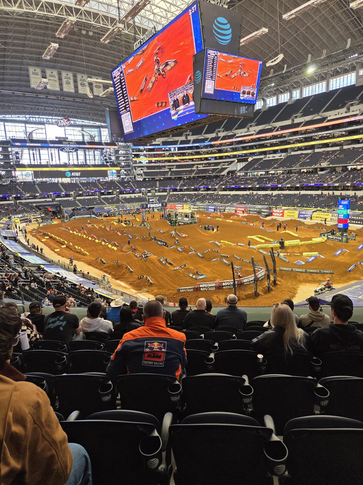 Real Fan View taken from Section 227 at AT&T Stadium by Josh W