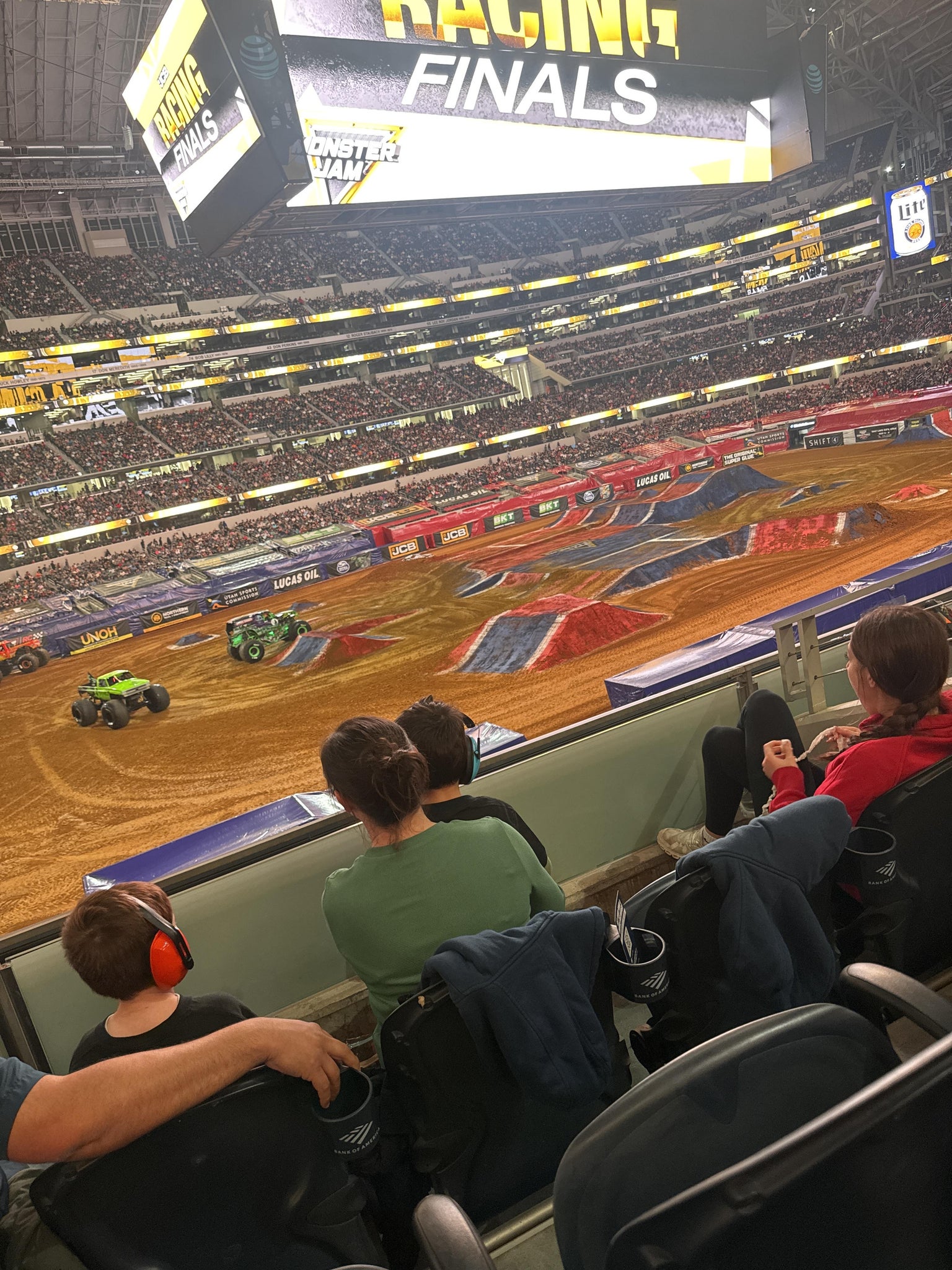 Real Fan View taken from Section 240 at AT&T Stadium by Mercedes L