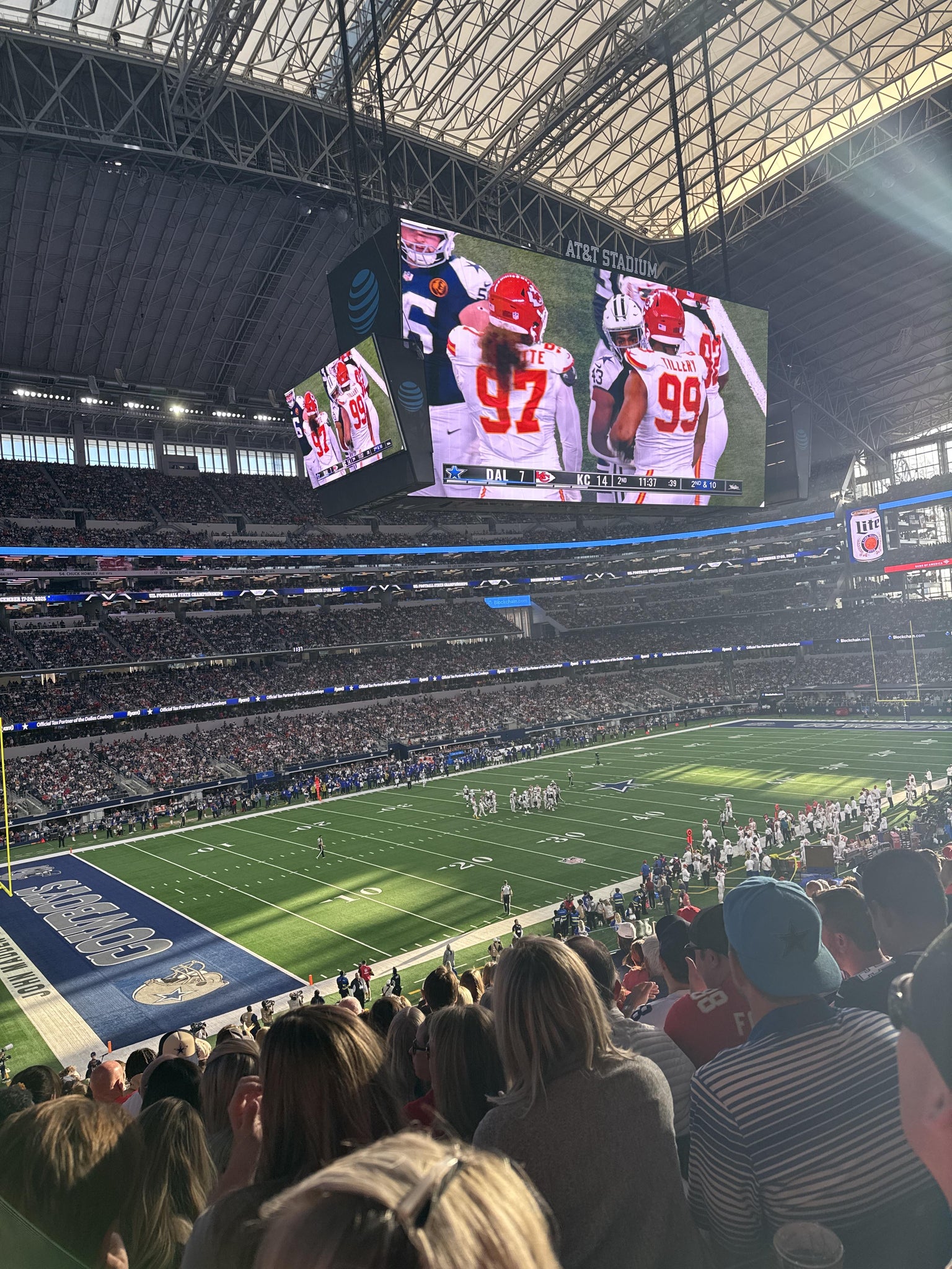 Real Fan View taken from Section 241 at AT&T Stadium by Austin F