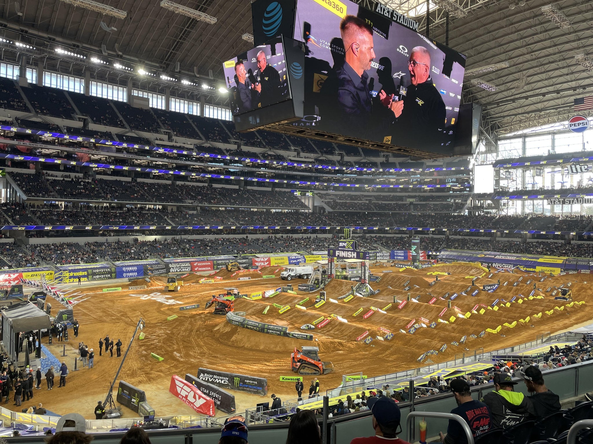 Real Fan View taken from Section 242 at AT&T Stadium by Cary H