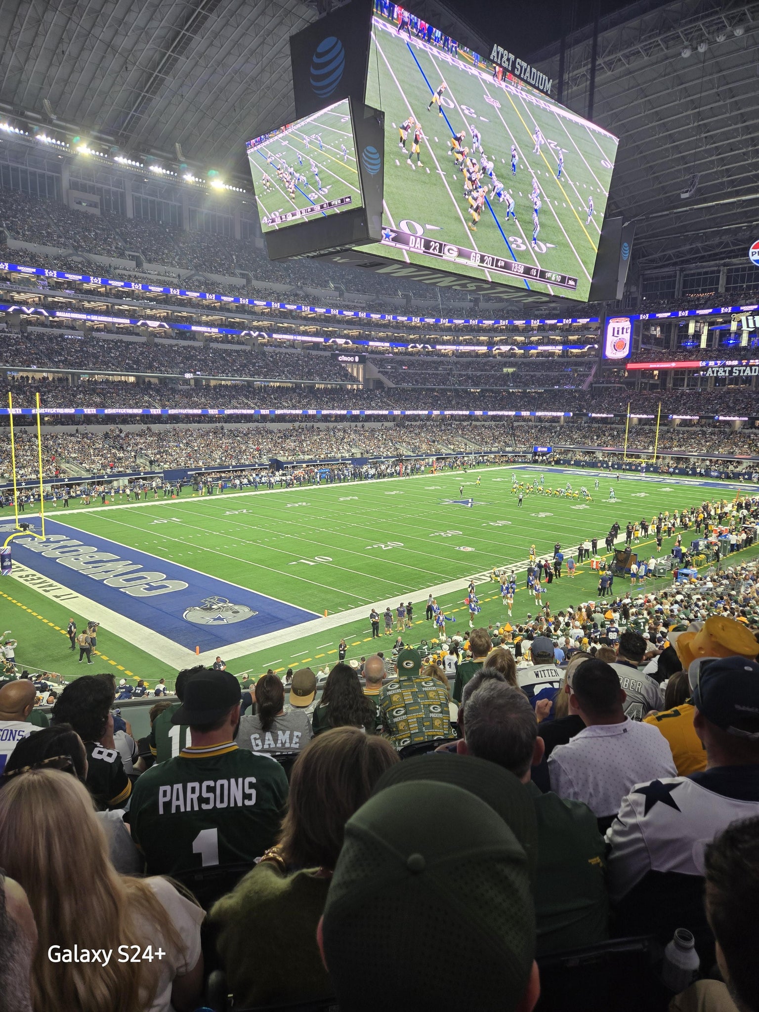Real Fan View taken from Section 242 at AT&T Stadium by Anonymous User
