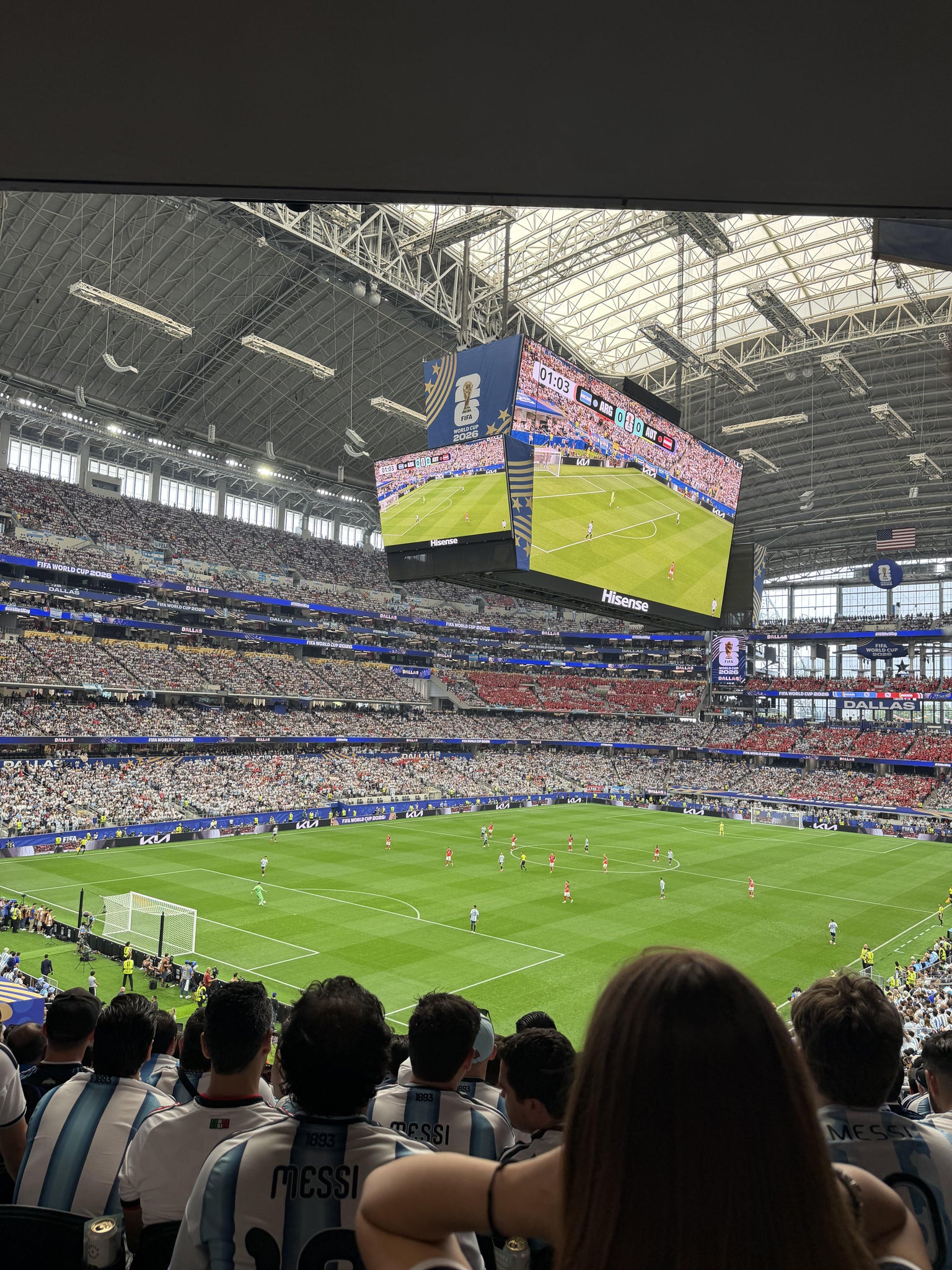 Real Fan View taken from Section 243 at AT&T Stadium by Samantha G