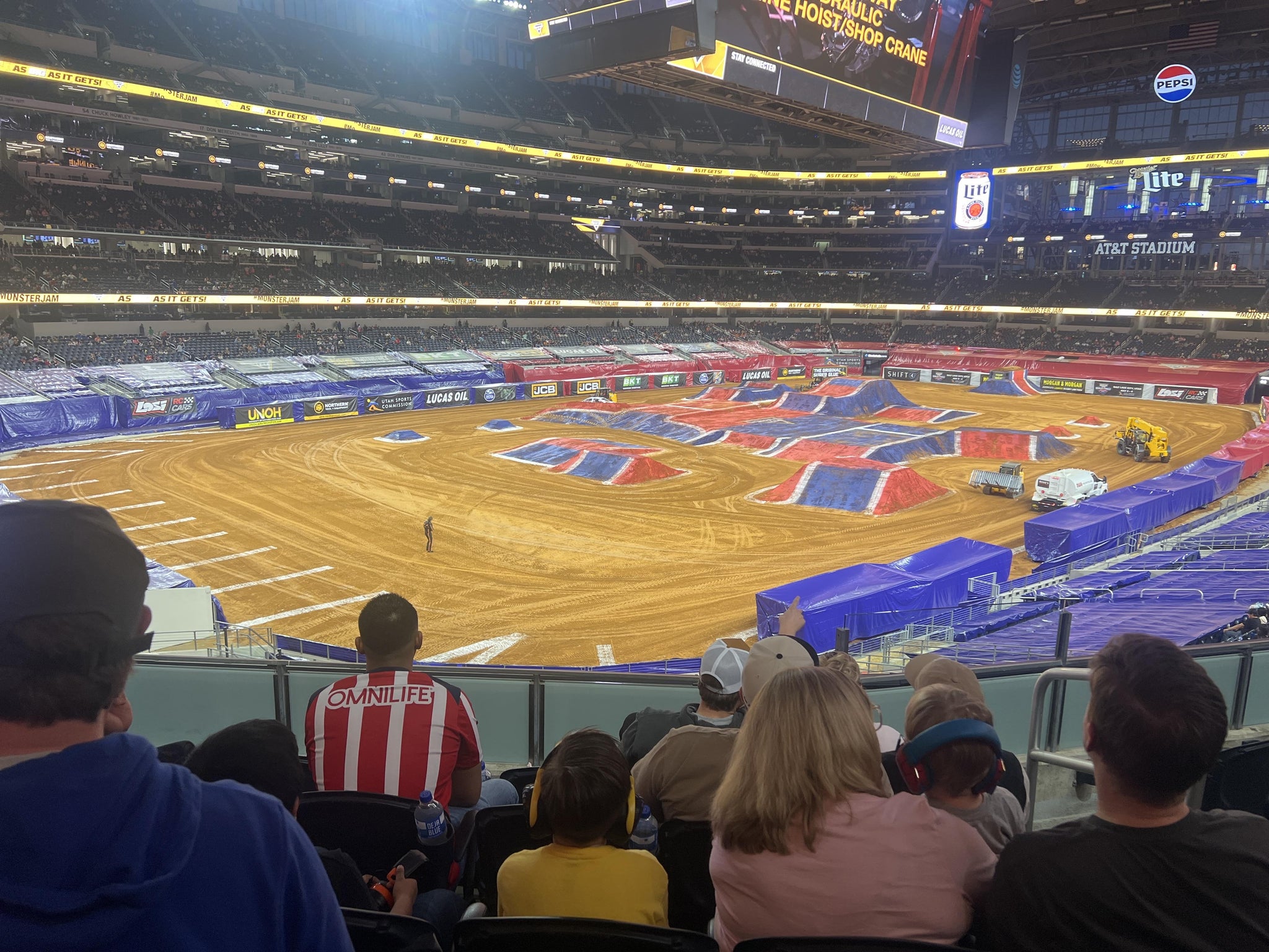 Real Fan View taken from Section 243 at AT&T Stadium by Ana M