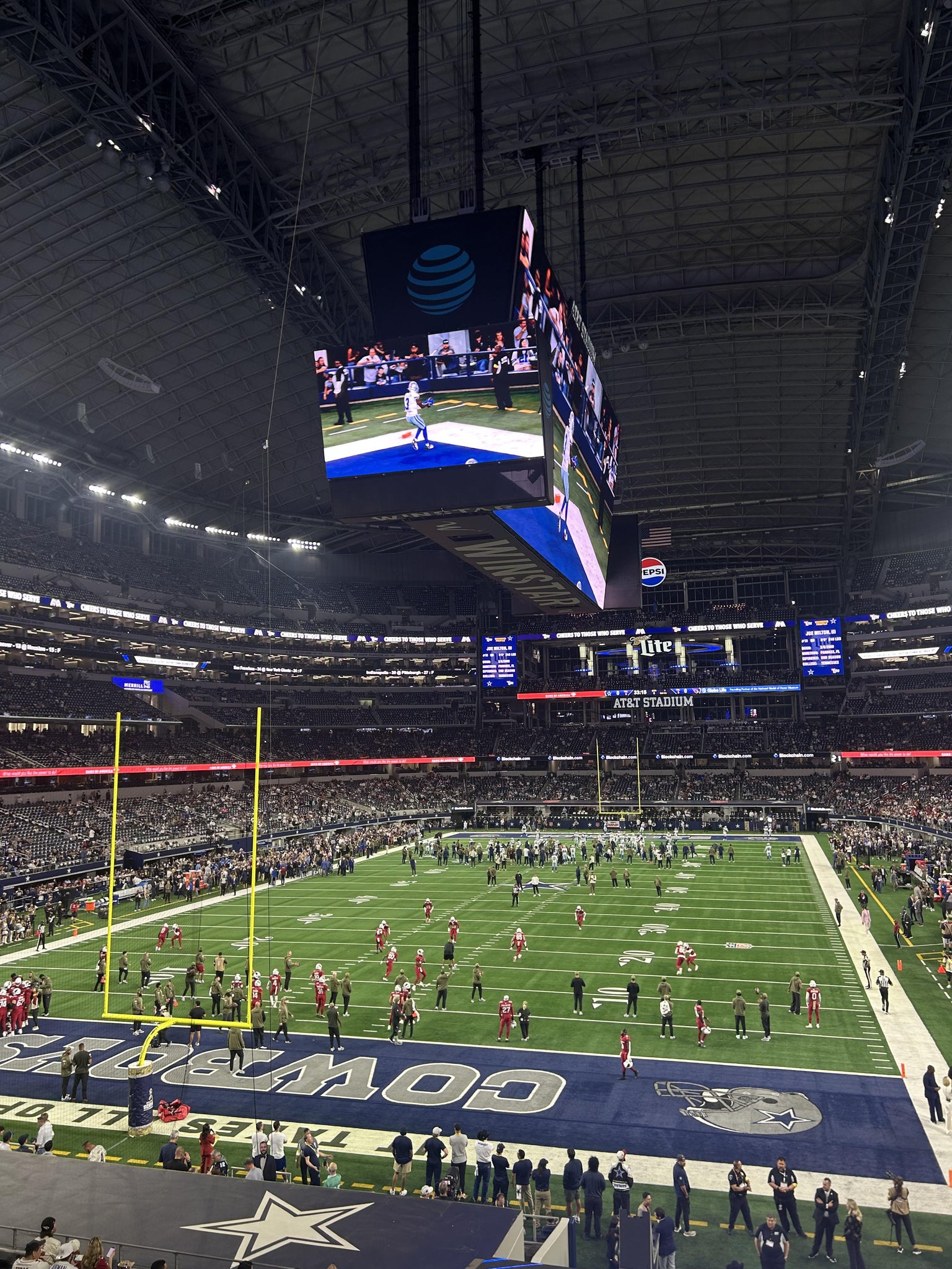 Real Fan View taken from Section 245 at AT&T Stadium by Natalie R
