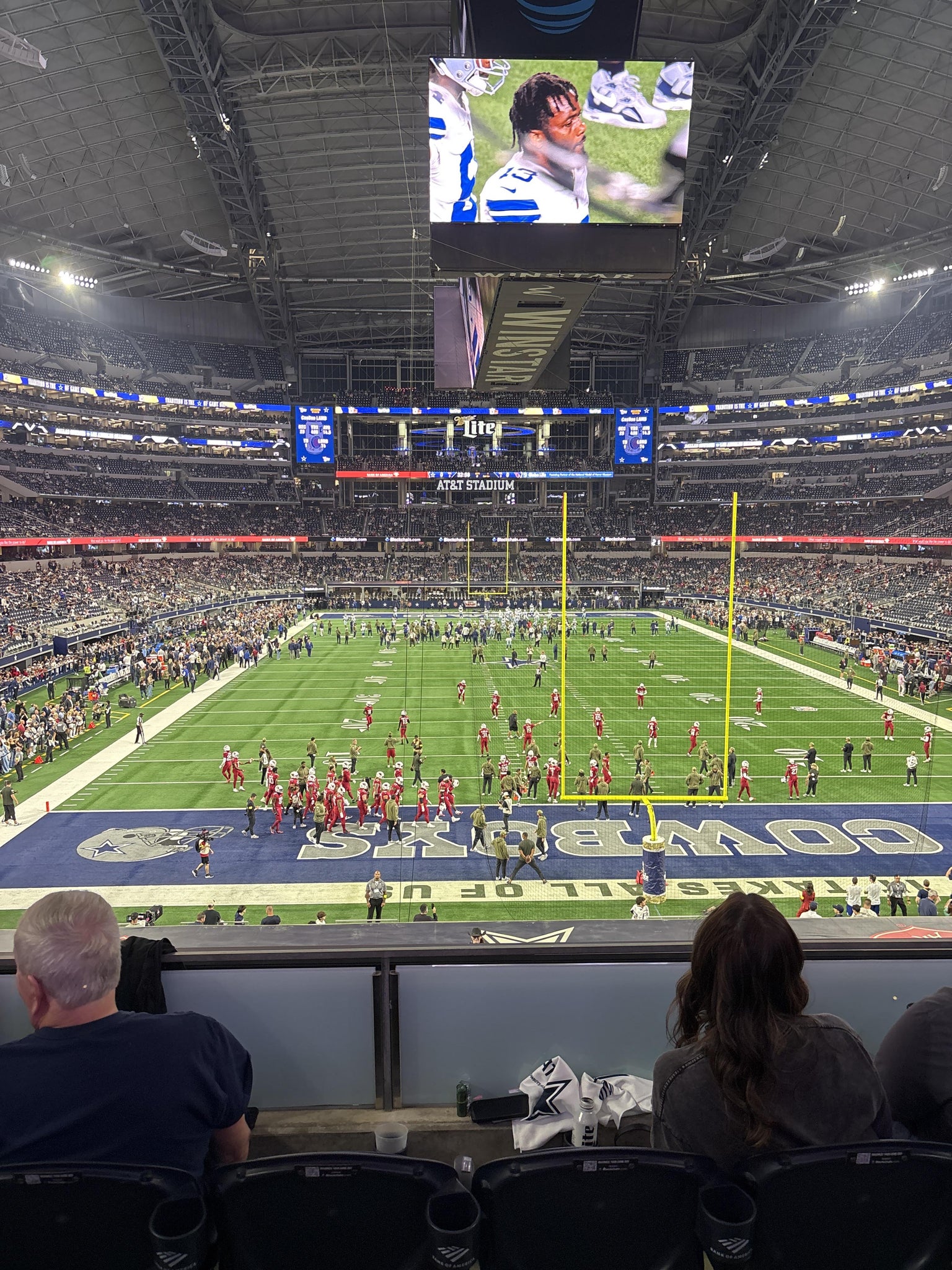 Real Fan View taken from Section 248 at AT&T Stadium by Elizabeth M
