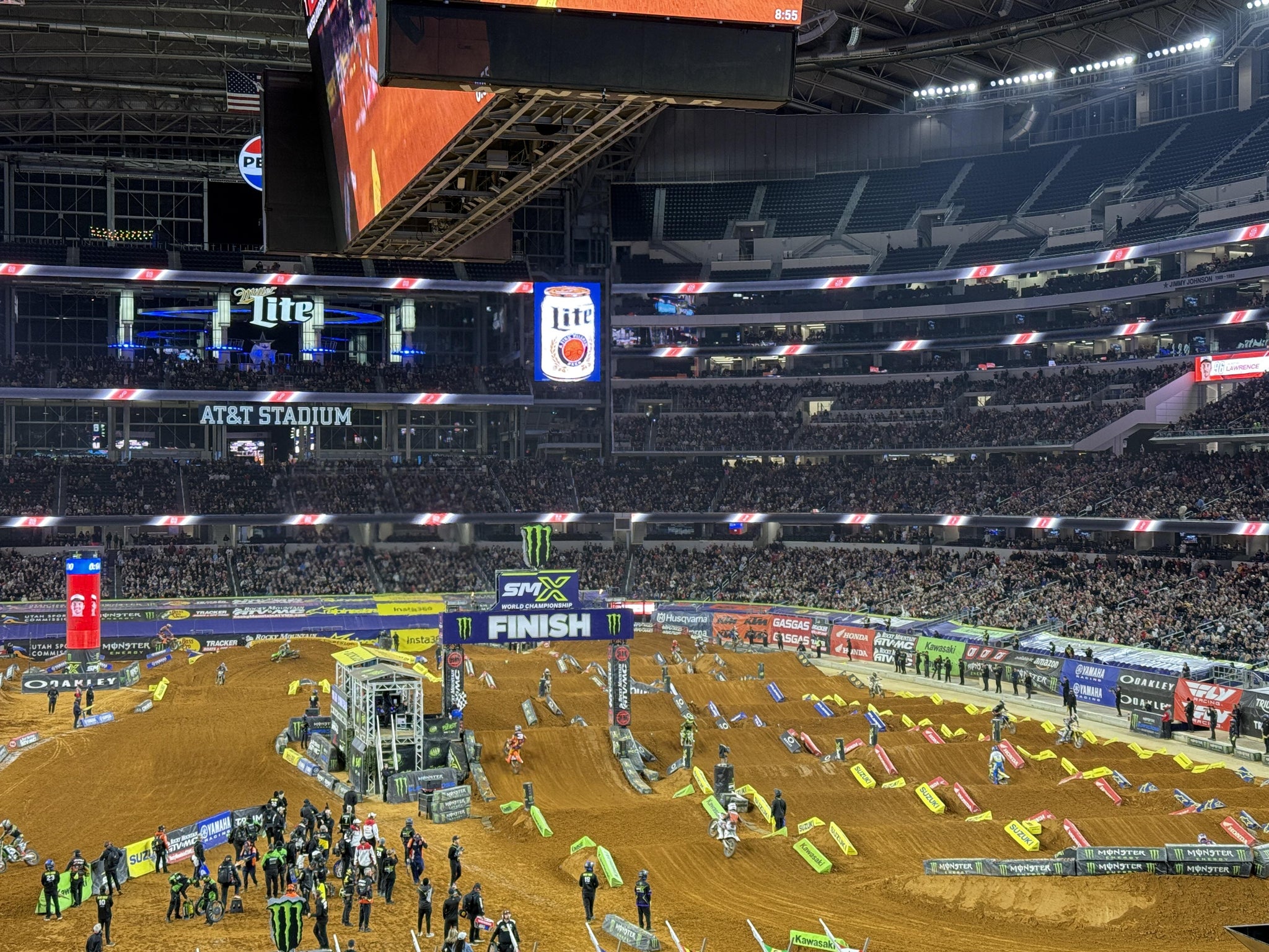 Real Fan View taken from Section 249 at AT&T Stadium by Dev J