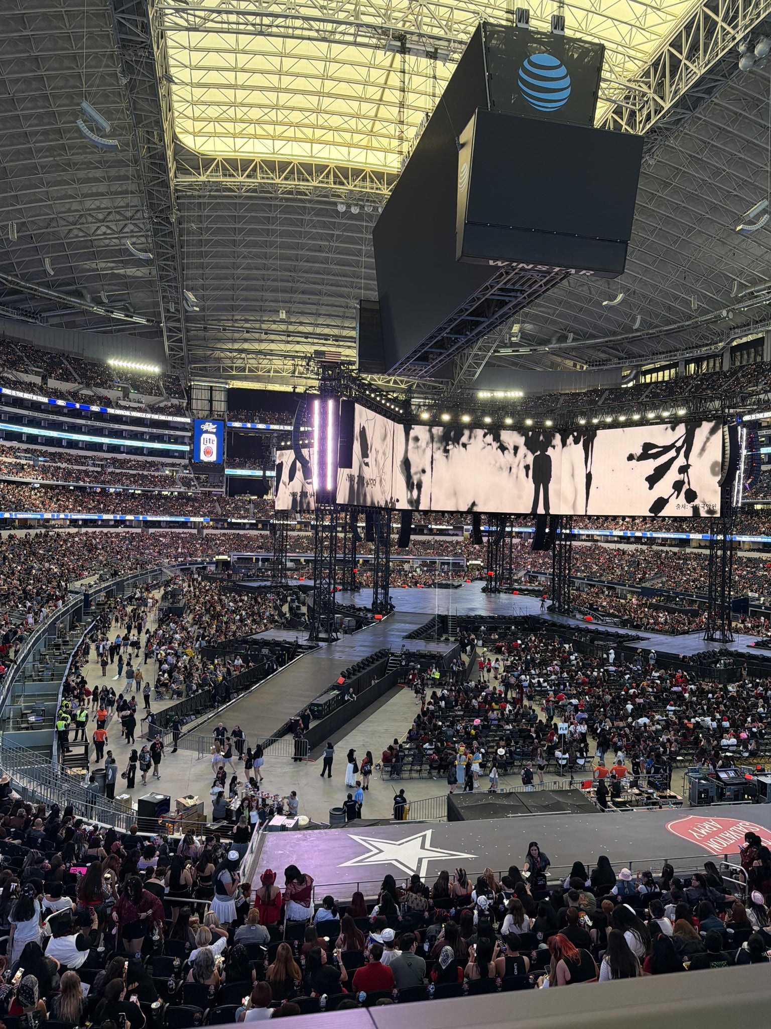 Real Fan View taken from Section 250 at AT&T Stadium by Trista M