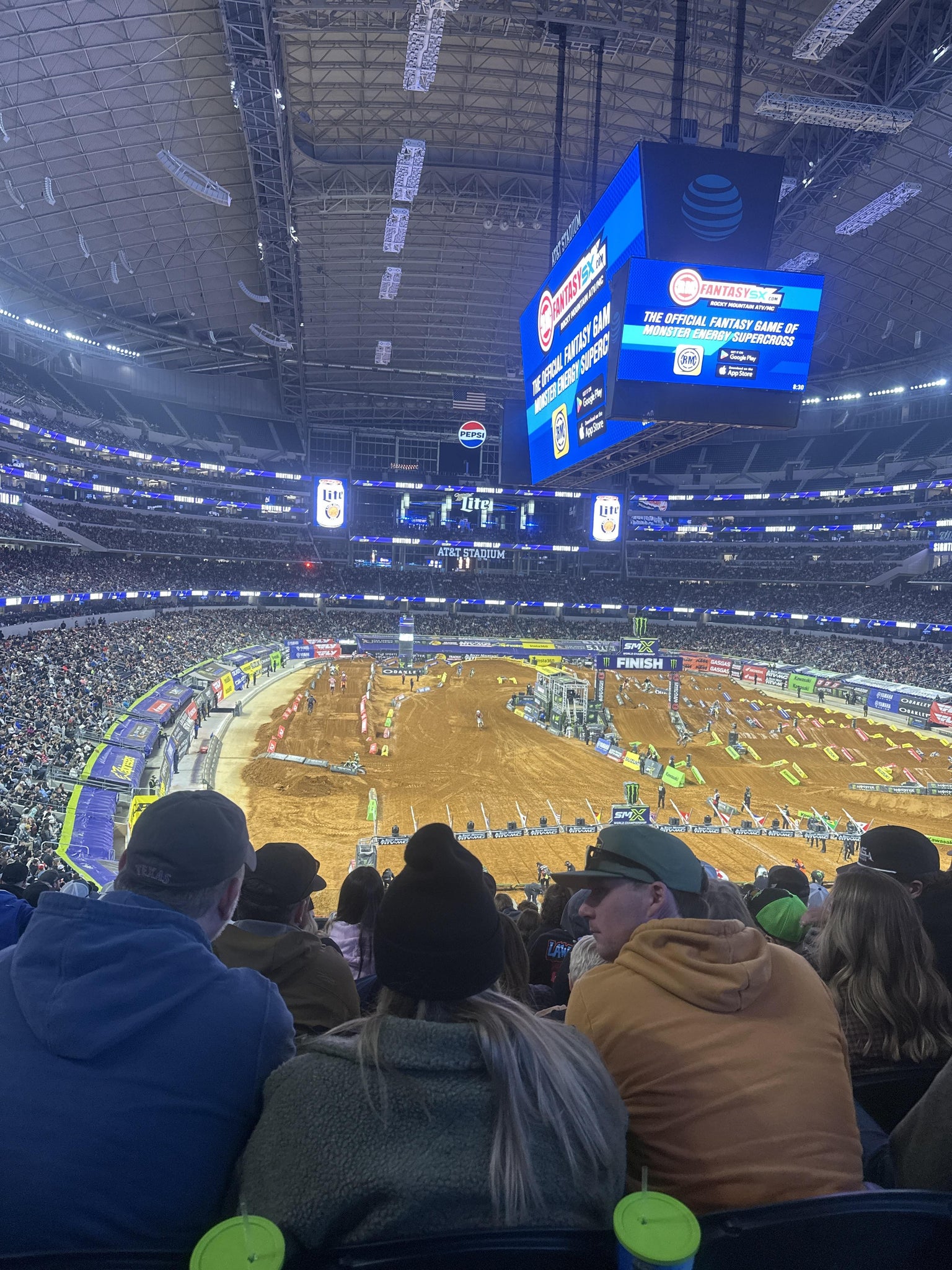 Real Fan View taken from Section 250 at AT&T Stadium by Joshua R