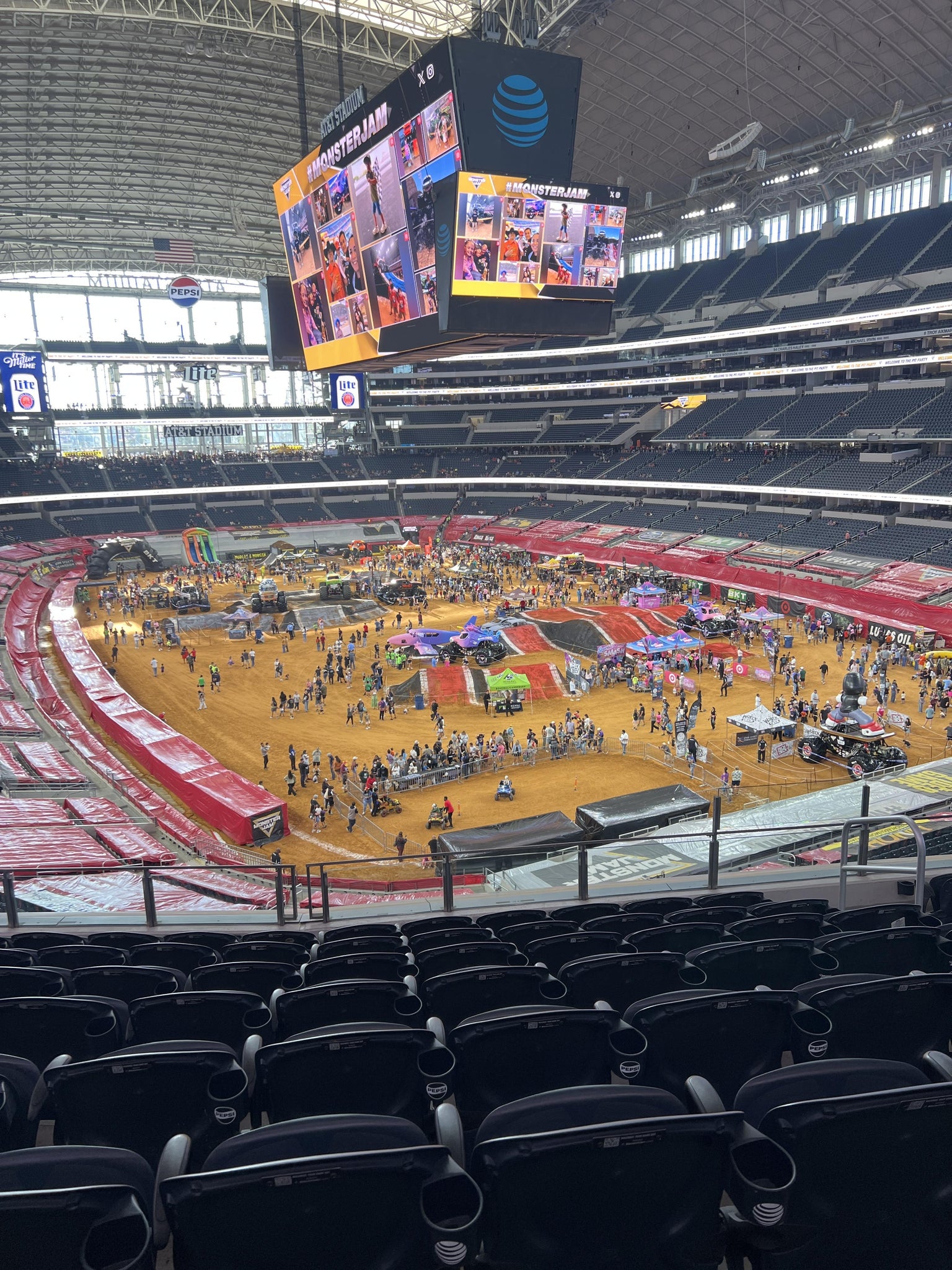 Real Fan View taken from Section 302 at AT&T Stadium by Angel R