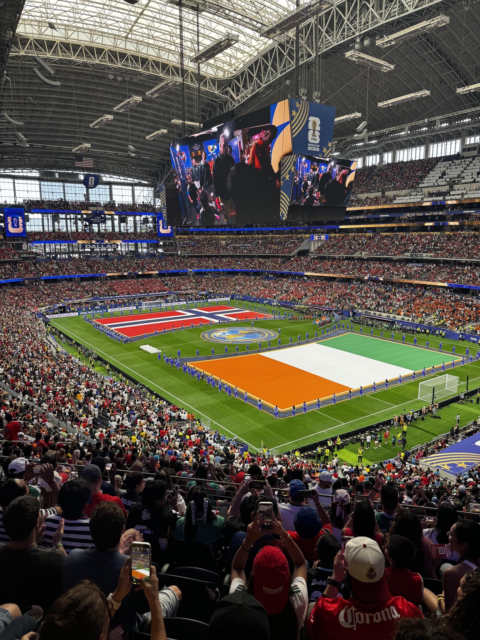 Real Fan View taken from Section 303 at AT&T Stadium by Karen W
