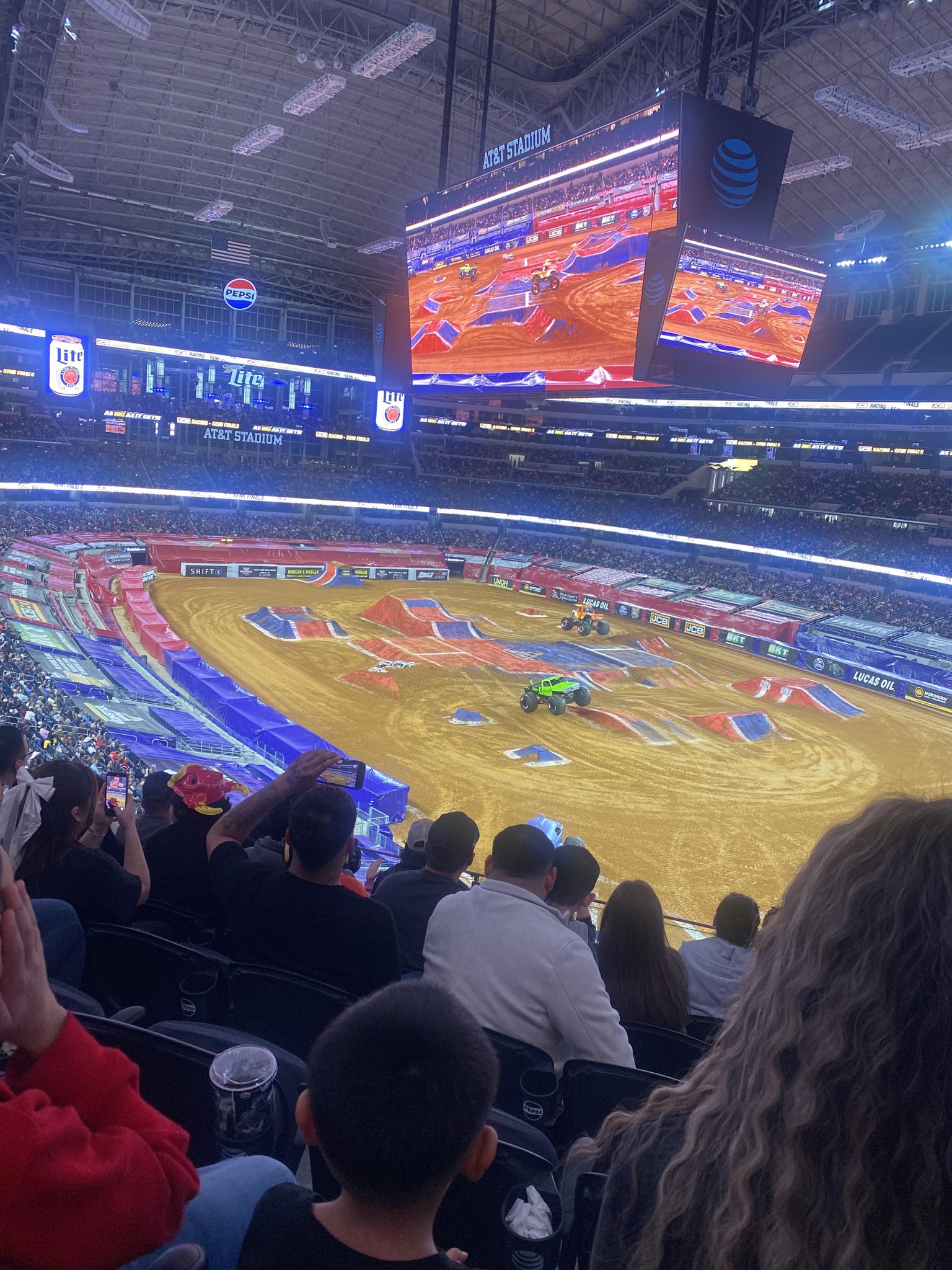 Real Fan View taken from Section 303 at AT&T Stadium by Gabriela N