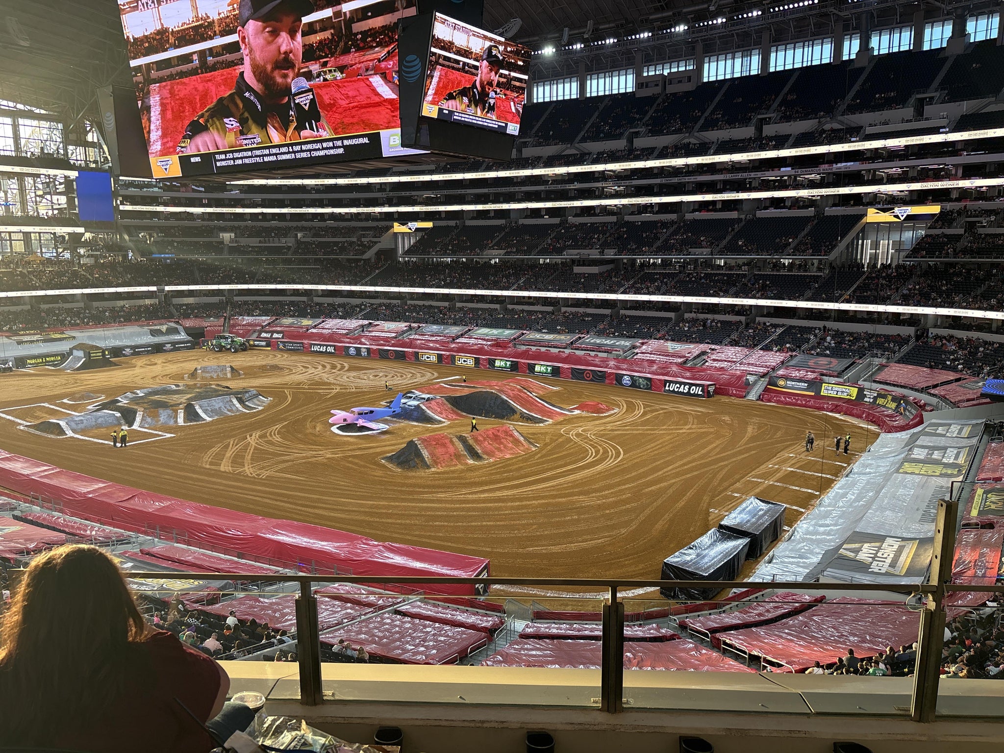 Real Fan View taken from Section 304 at AT&T Stadium by Yanira F