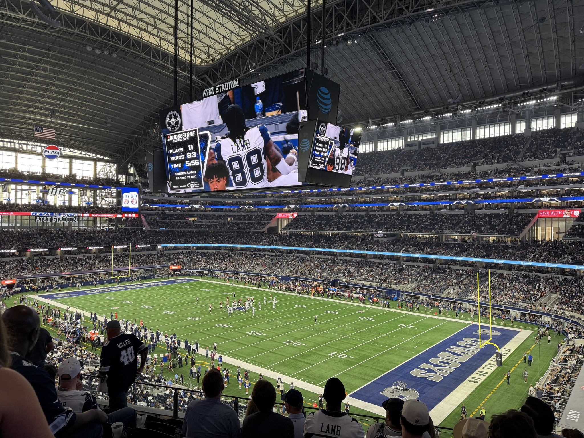 Real Fan View taken from Section 304 at AT&T Stadium by Jennifer B