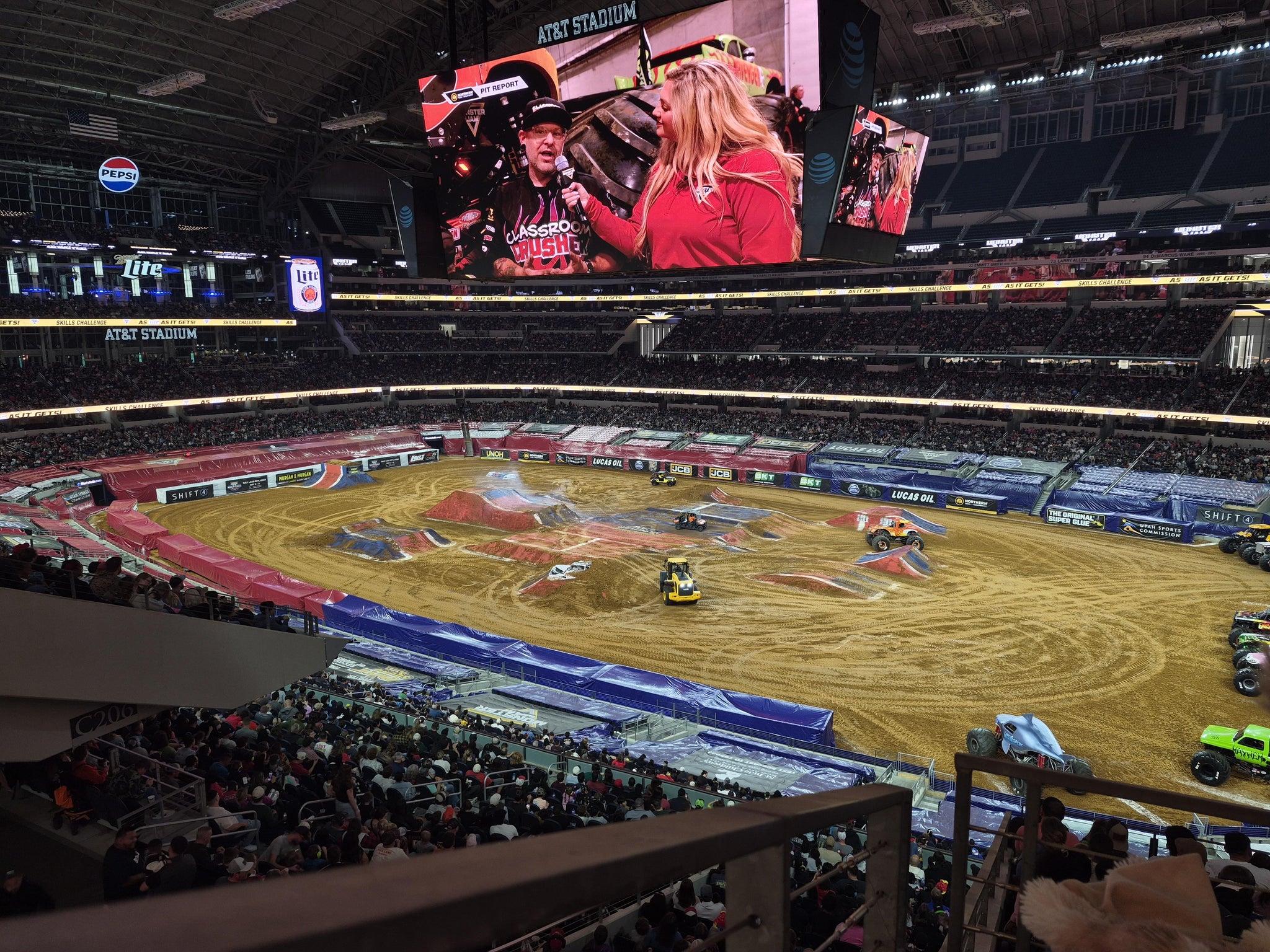 Real Fan View taken from Section 305 at AT&T Stadium by Anonymous User