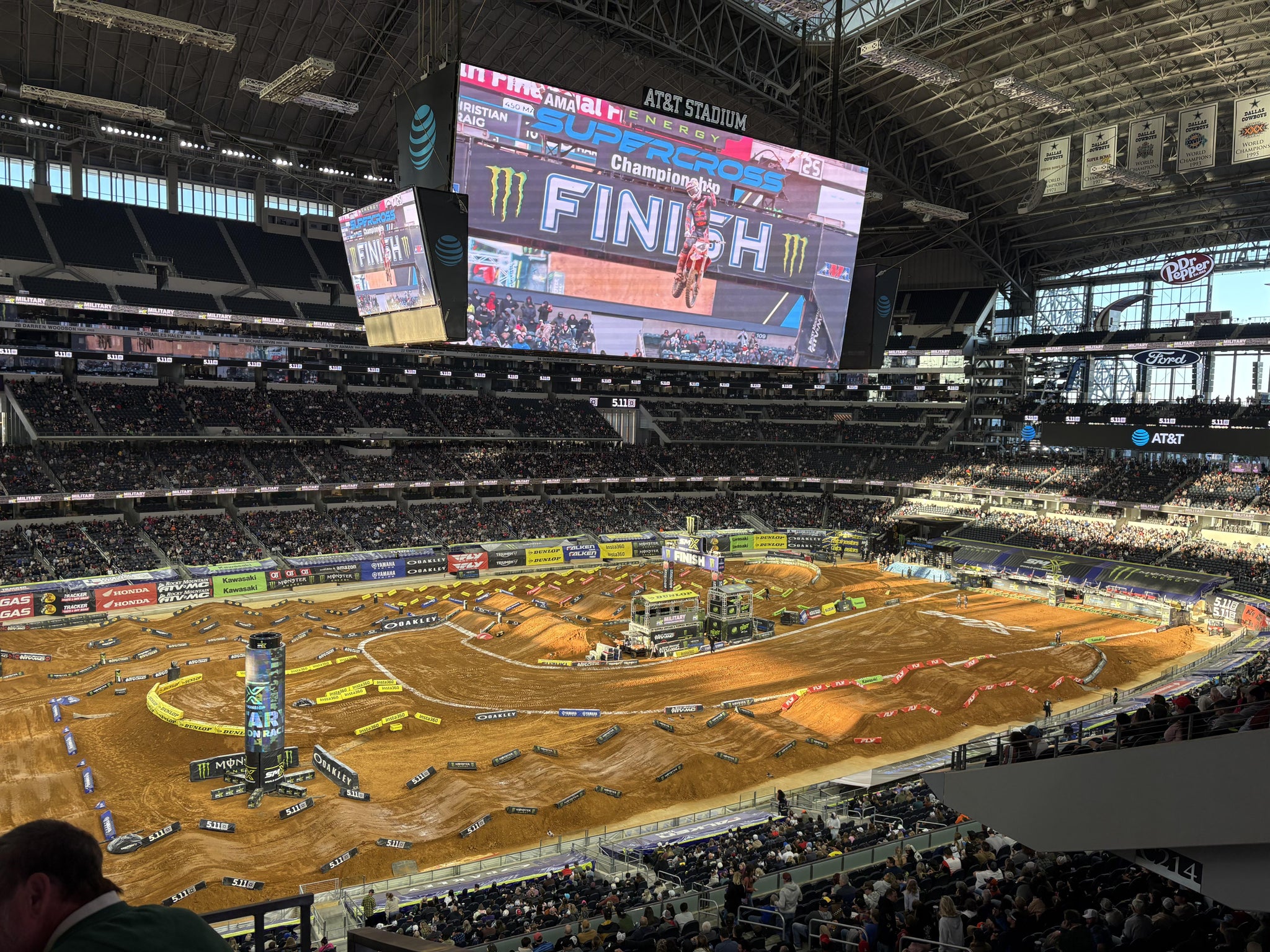 Real Fan View taken from Section 316 at AT&T Stadium by Stephanie M