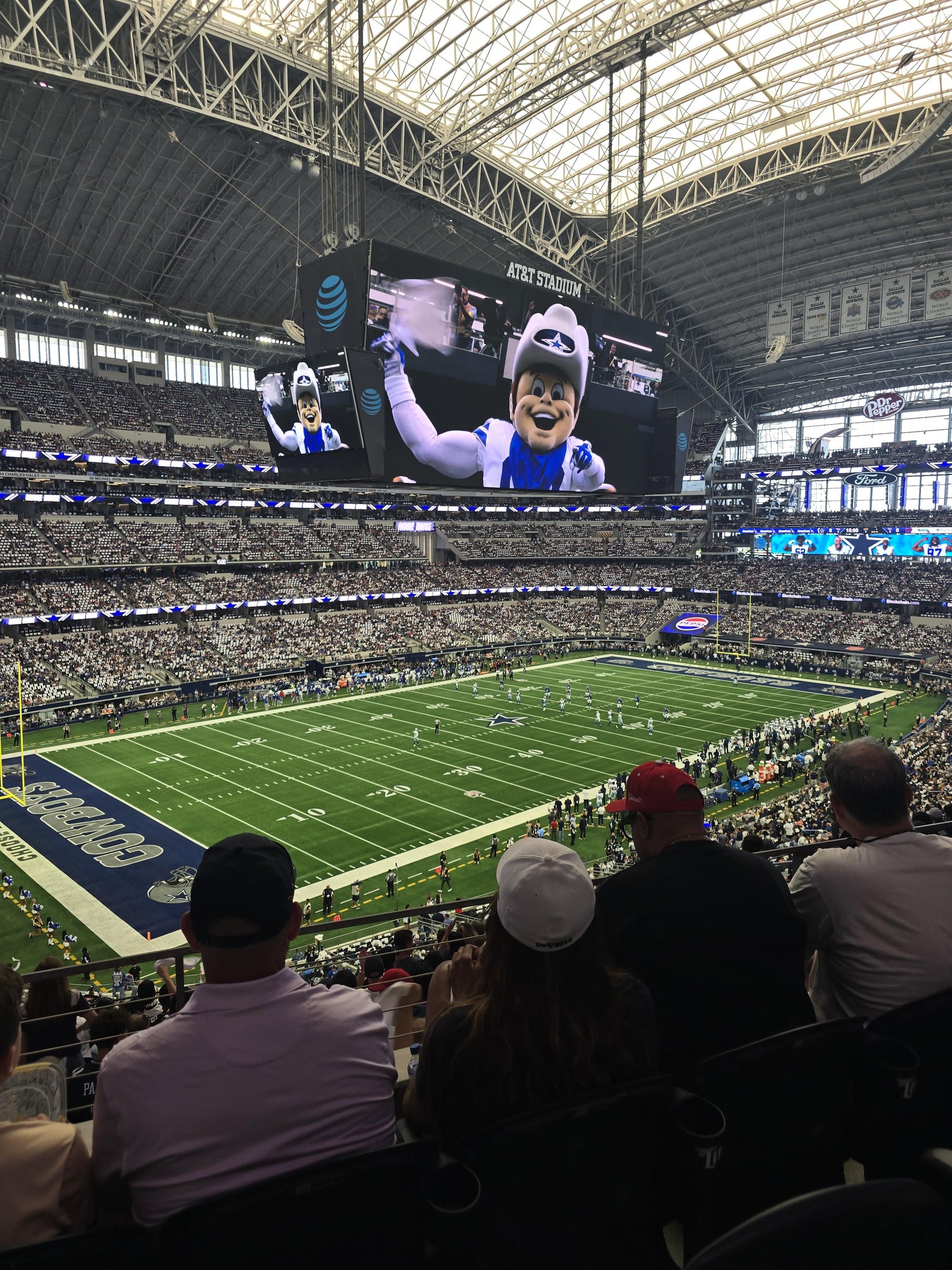 Real Fan View taken from Section 317 at AT&T Stadium by Stephanie V