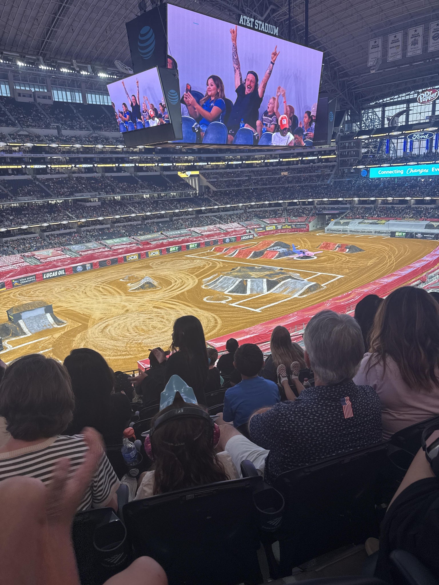 Real Fan View taken from Section 317 at AT&T Stadium by Phillip L