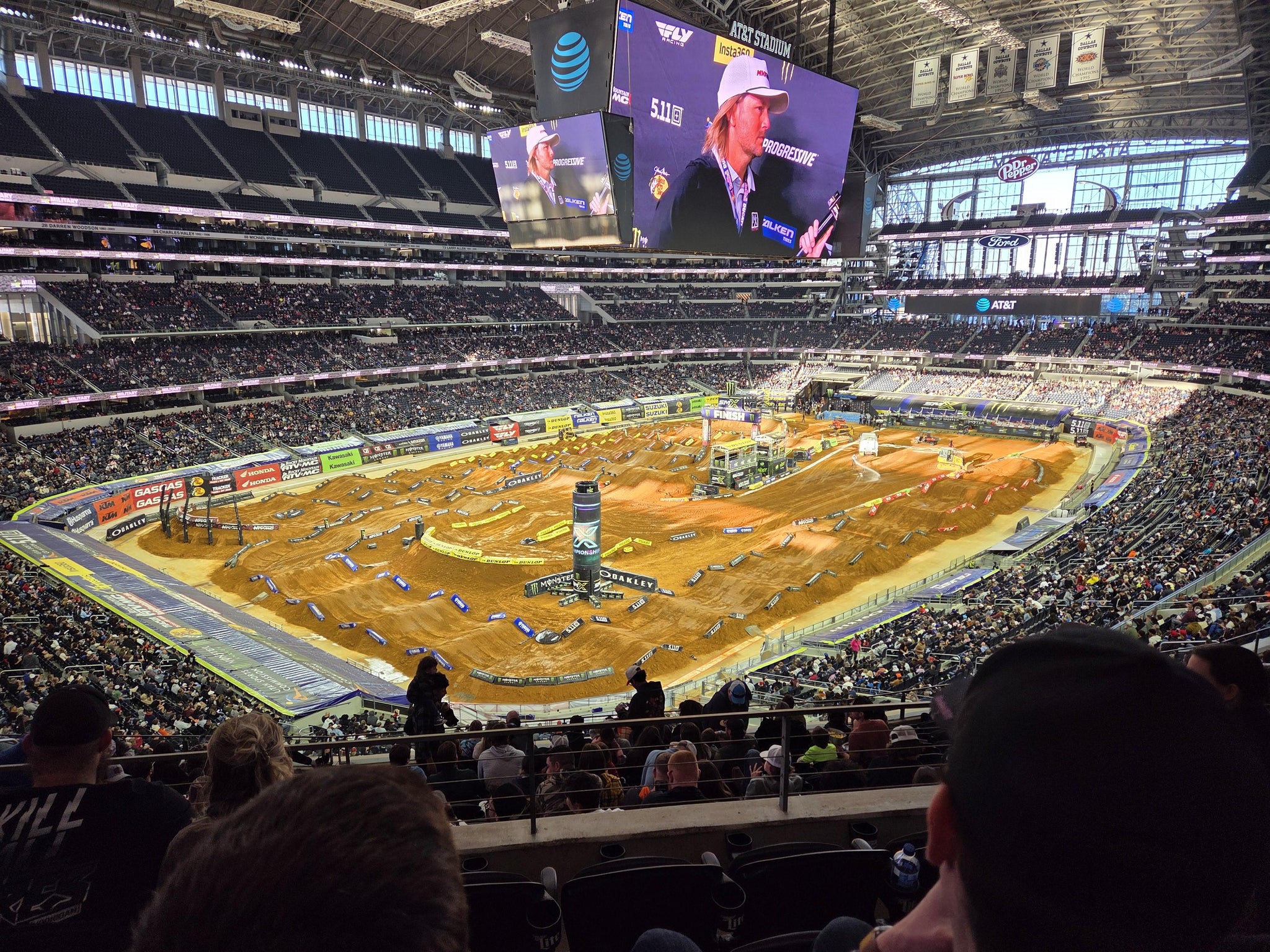 Real Fan View taken from Section 318 at AT&T Stadium by Espy T