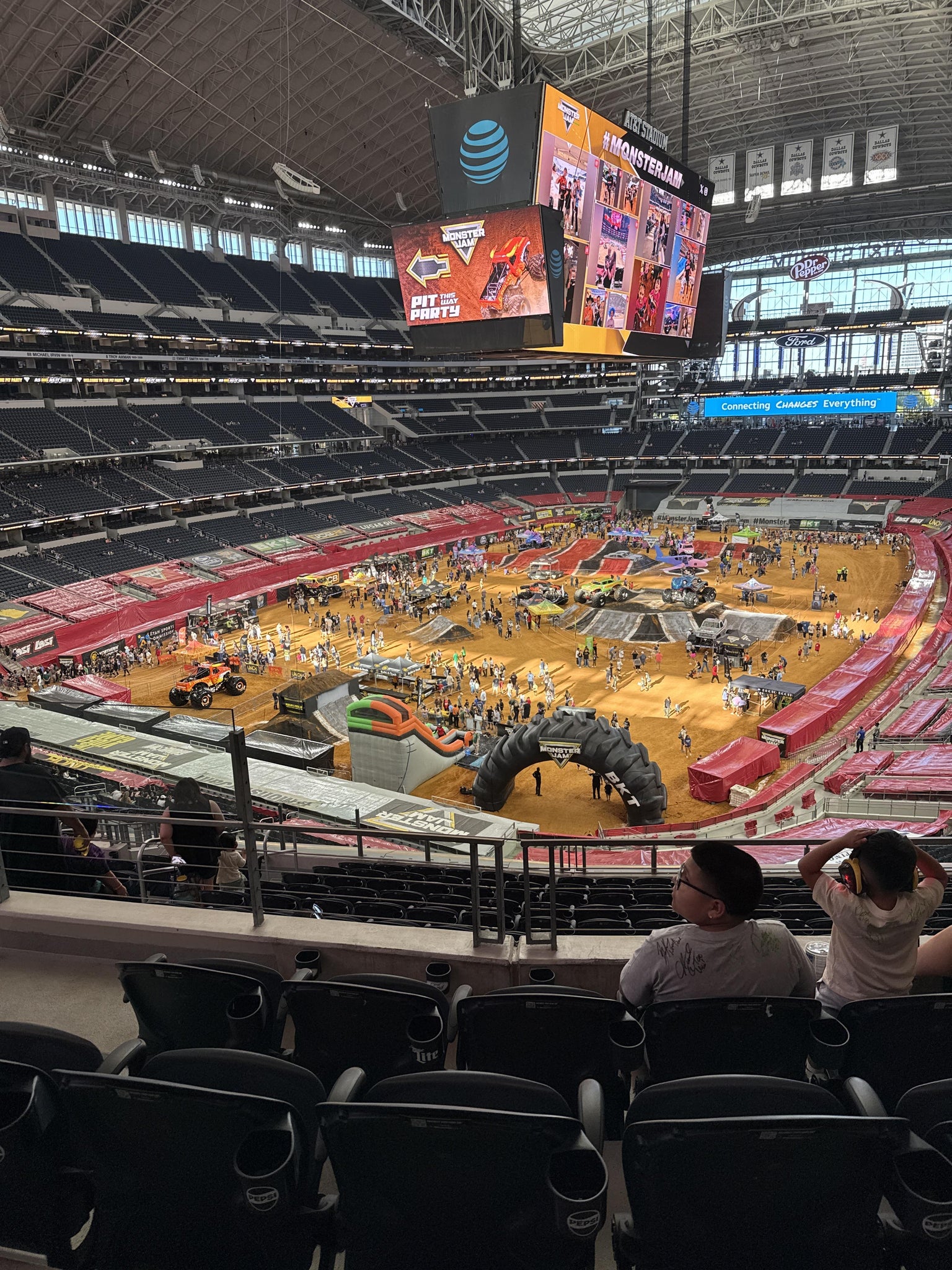 Real Fan View taken from Section 319 at AT&T Stadium by Heather W