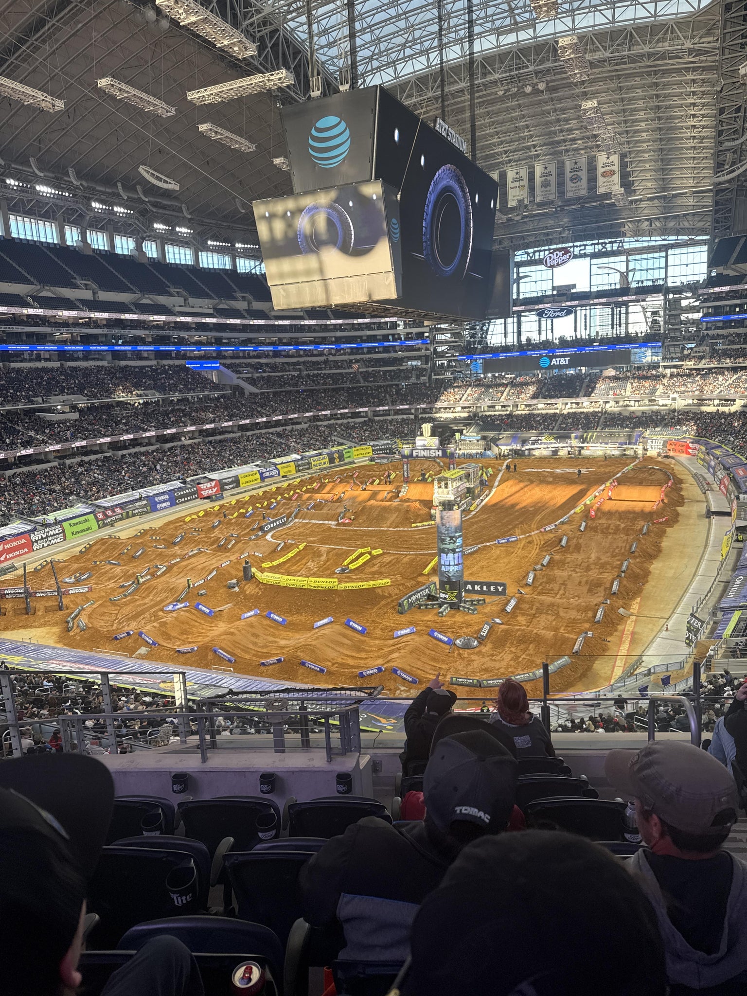 Real Fan View taken from Section 320 at AT&T Stadium by Chris N