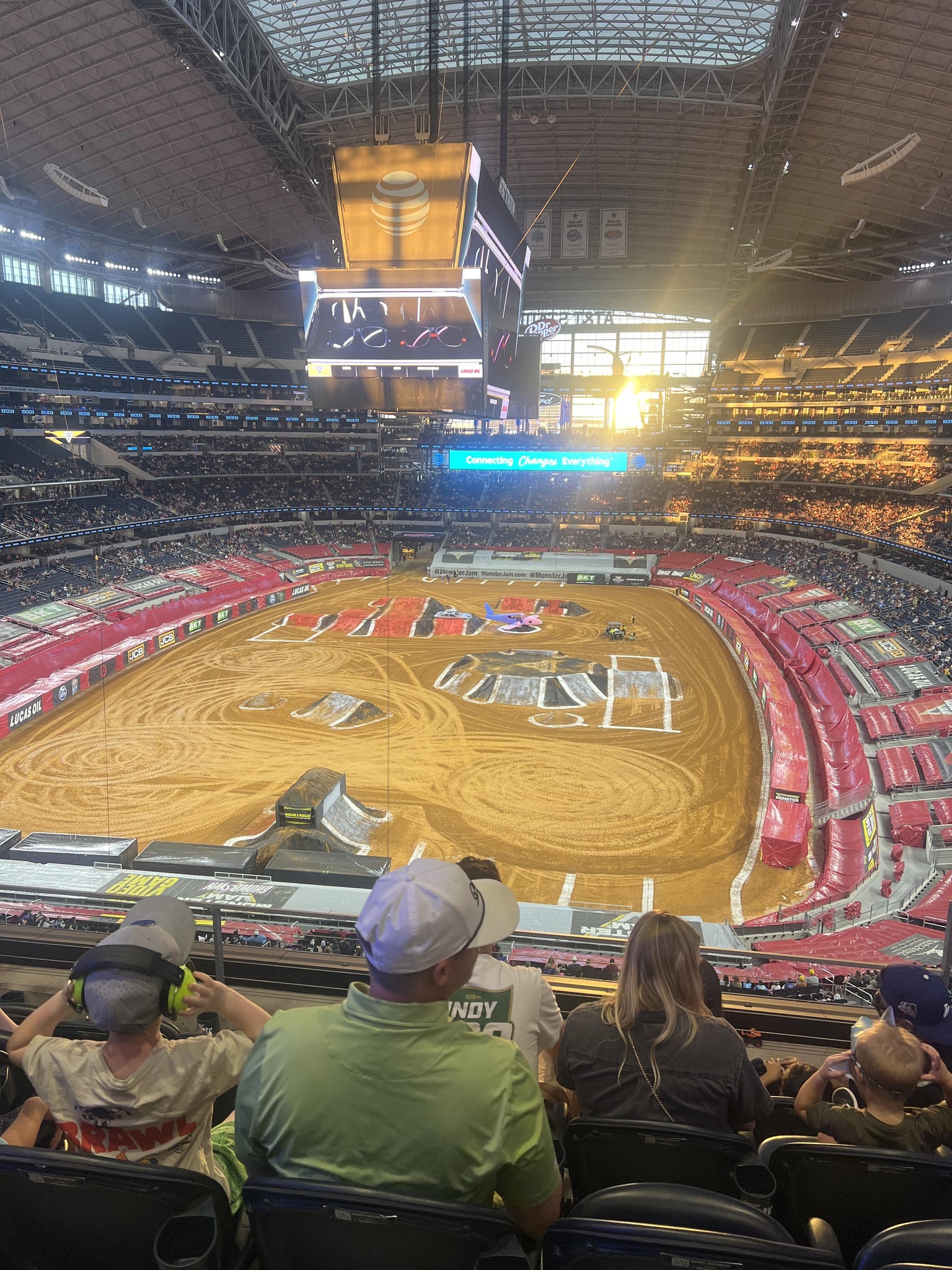 Real Fan View taken from Section 322 at AT&T Stadium by Jamie P