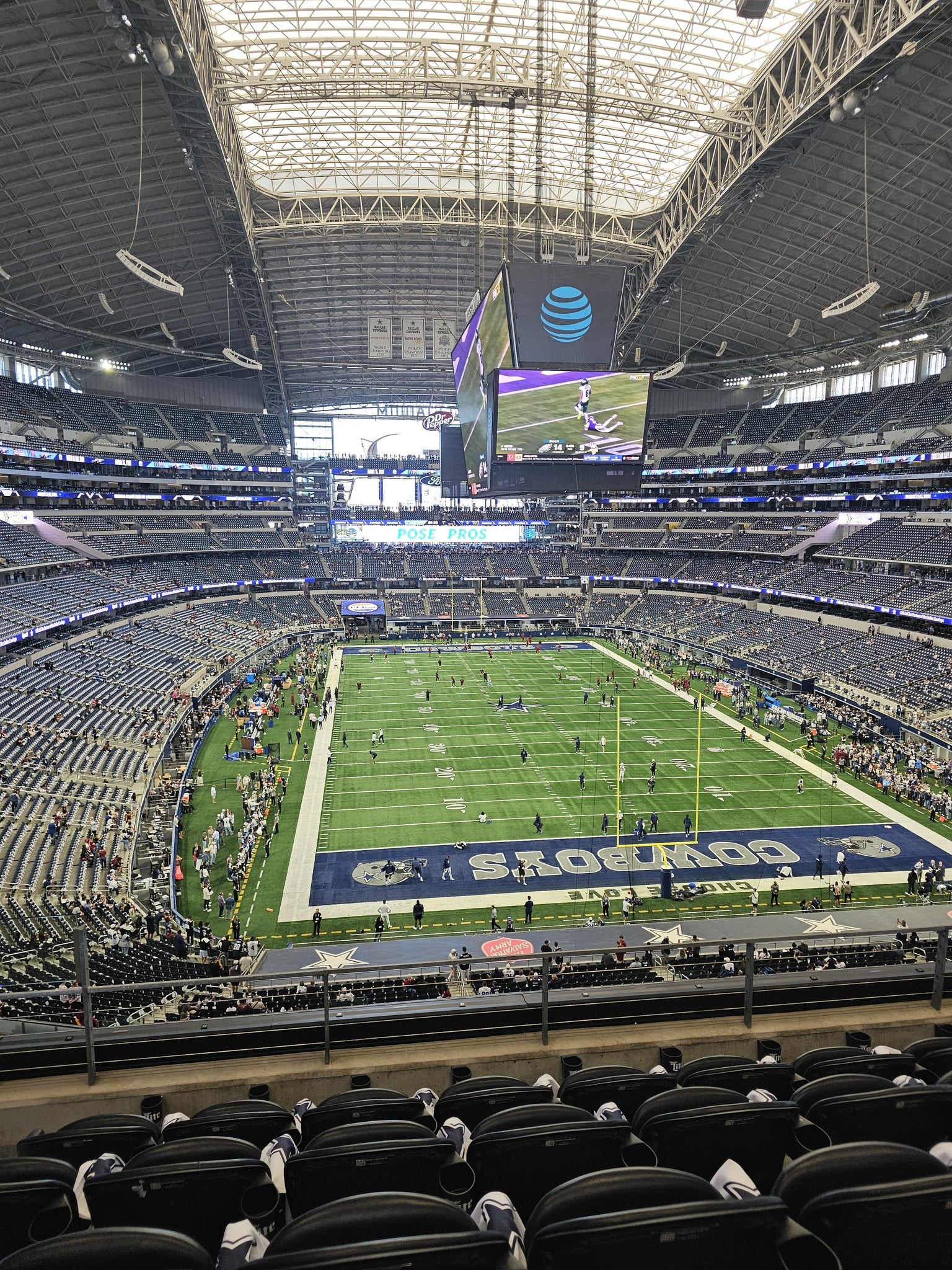 Real Fan View taken from Section 325 at AT&T Stadium by Sergio C