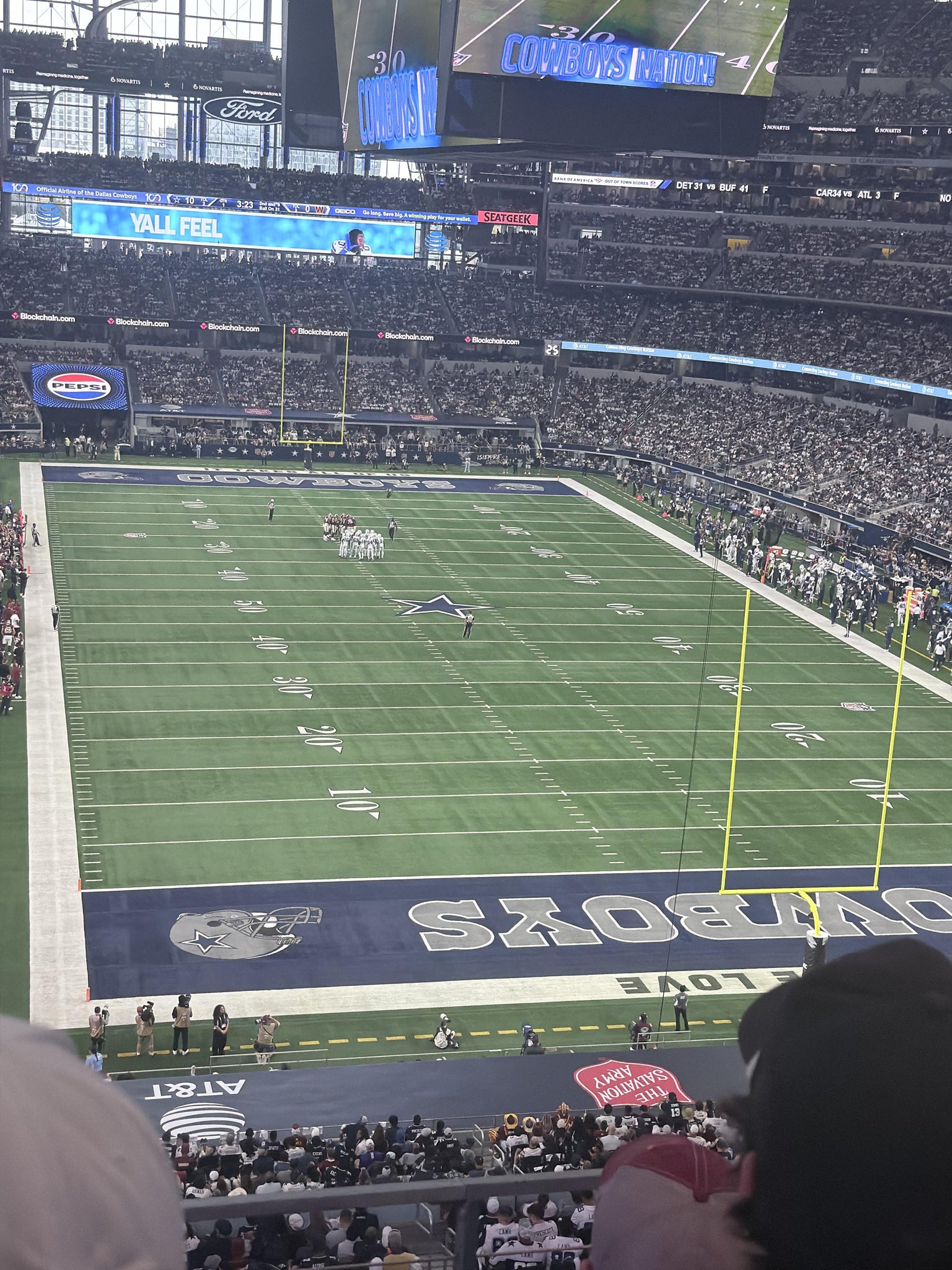 Real Fan View taken from Section 326 at AT&T Stadium by Teresa D