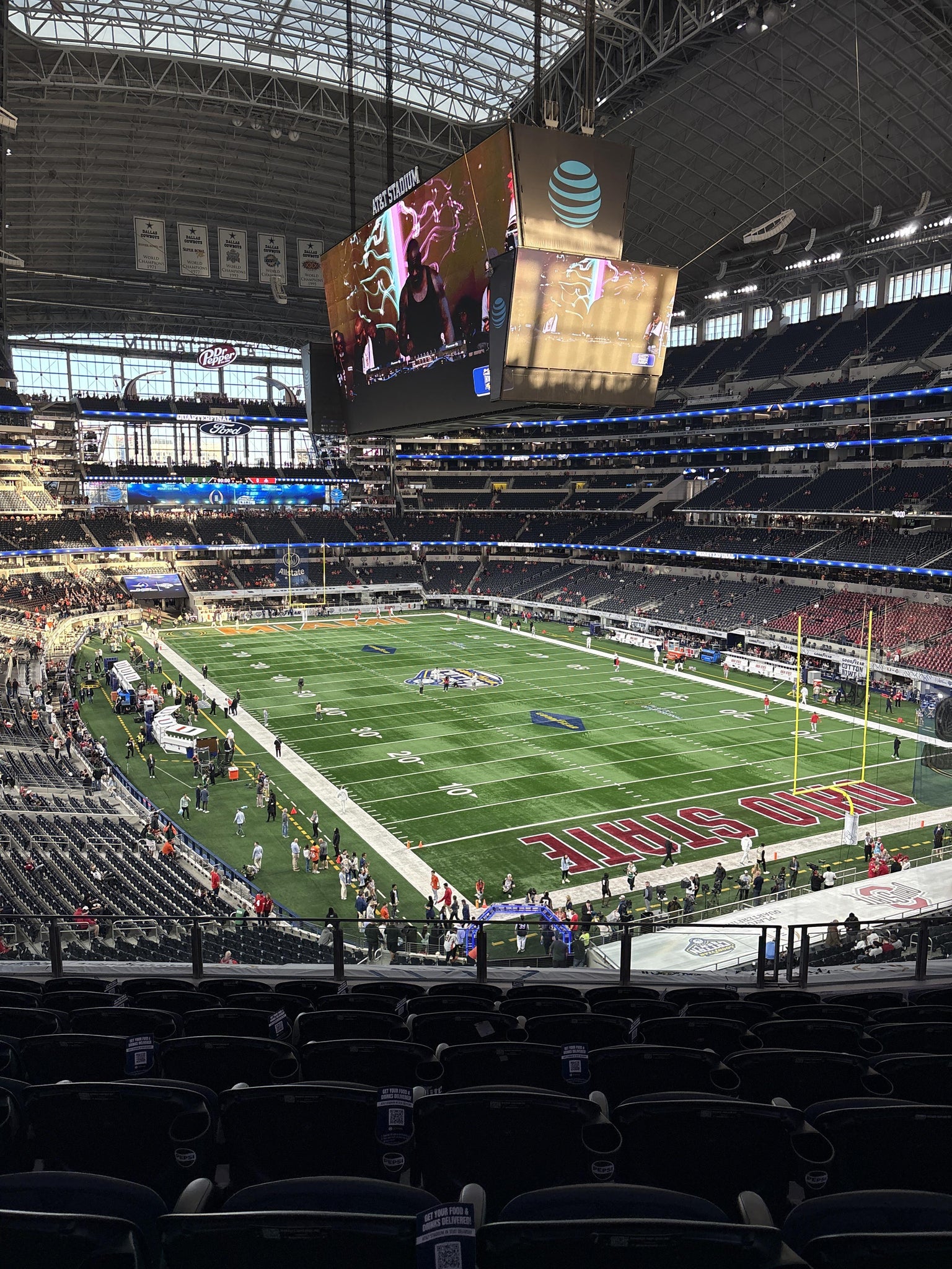 Real Fan View taken from Section 327 at AT&T Stadium by Cambriah F
