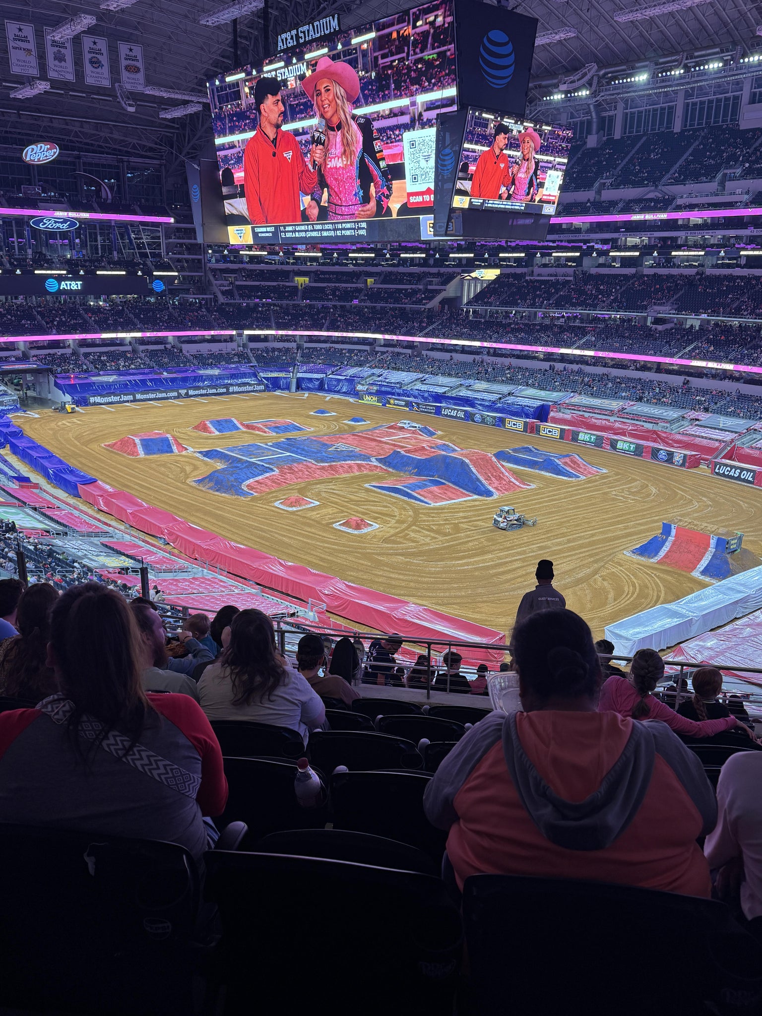 Real Fan View taken from Section 328 at AT&T Stadium by Kelci E