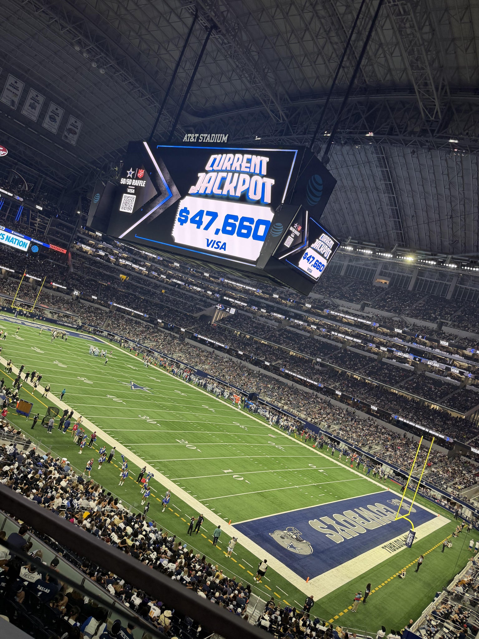 Real Fan View taken from Section 329 at AT&T Stadium by Jacqueline  L