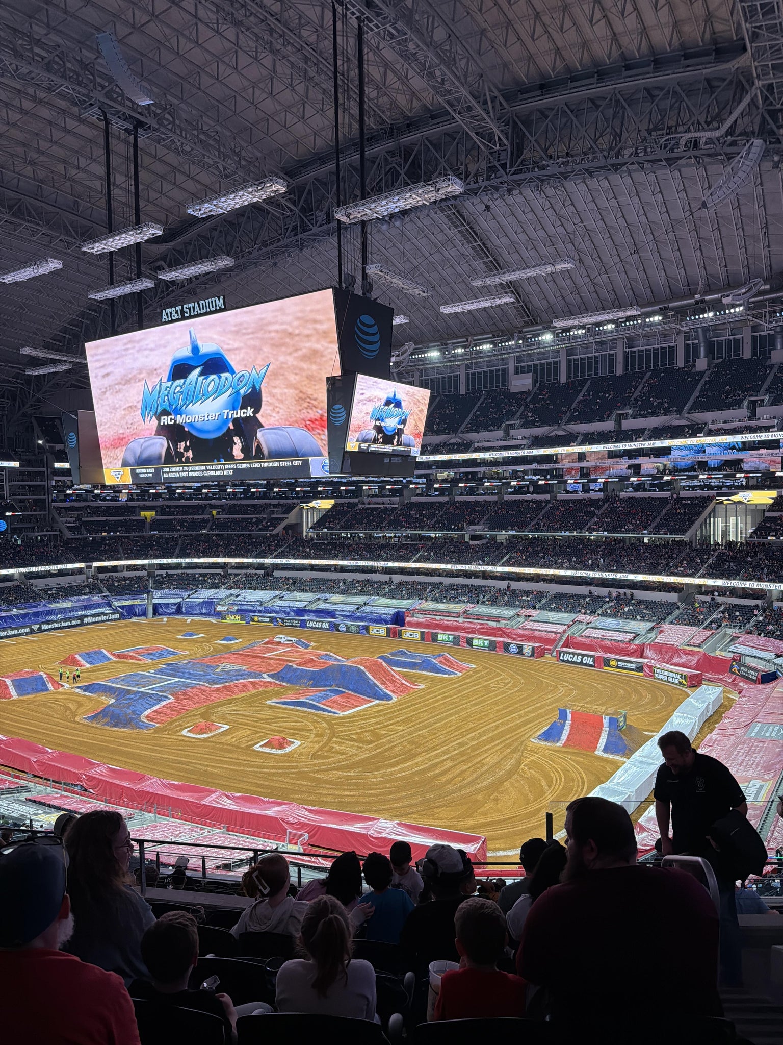Real Fan View taken from Section 329 at AT&T Stadium by Jackson H