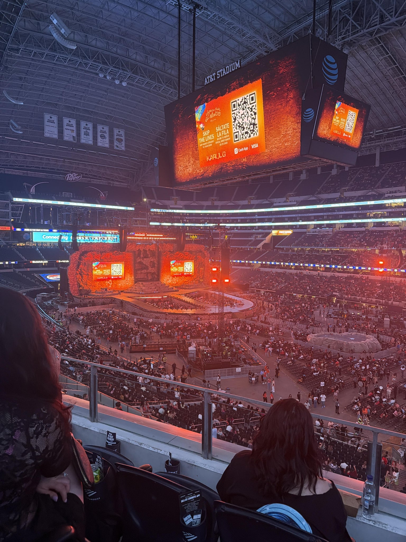 Vue réelle des fans prise de la Section 329 au site AT&T Stadium par Paola P