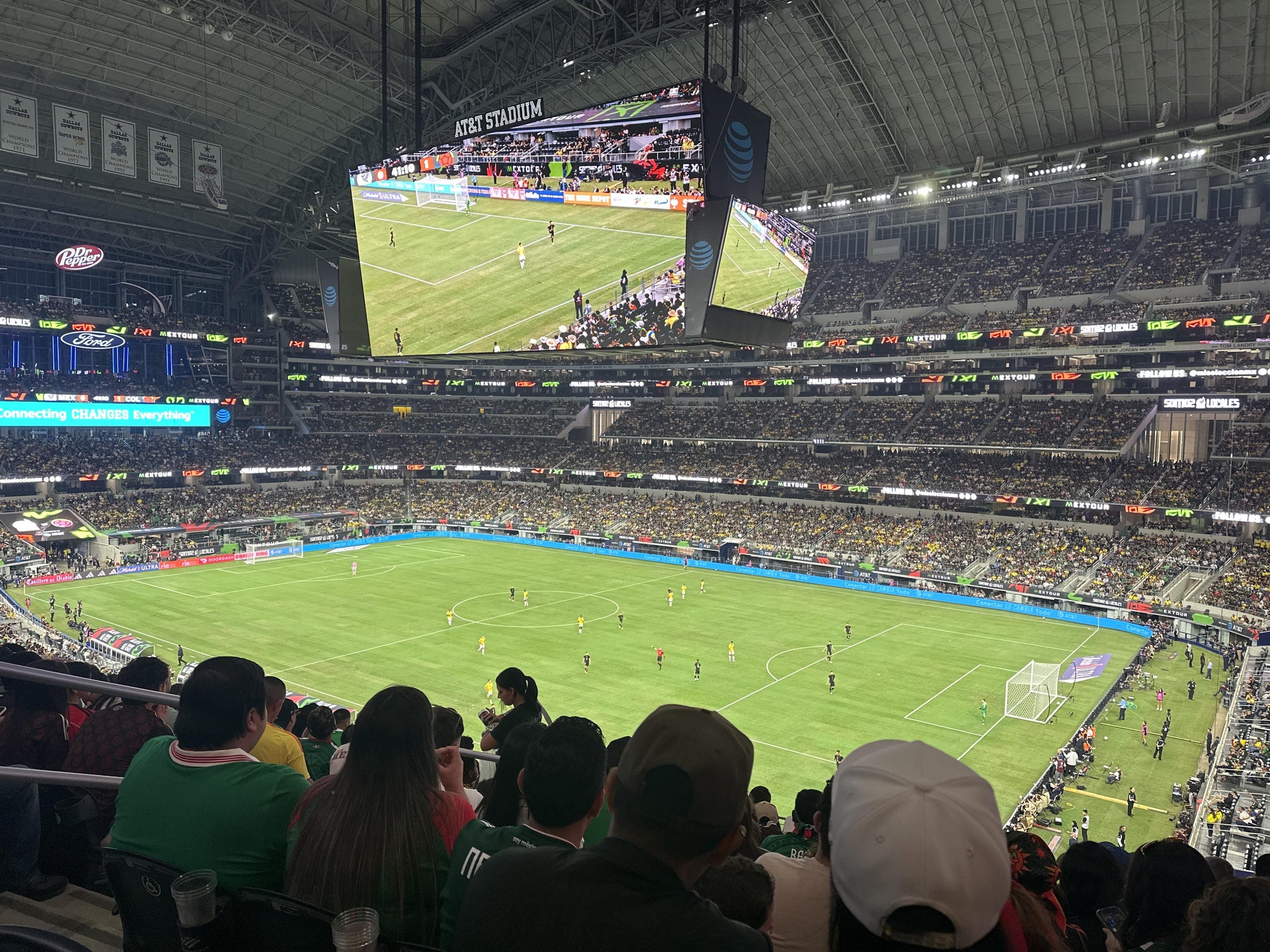 Real Fan View taken from Section 329 at AT&T Stadium by Lesley T