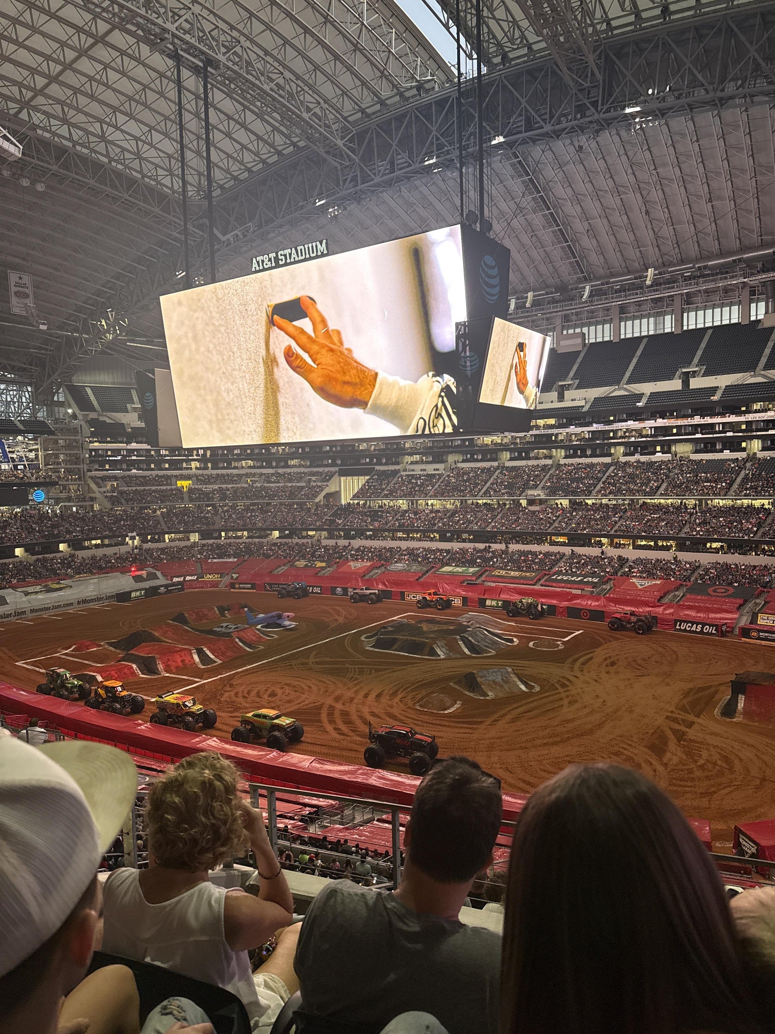 Real Fan View taken from Section 330 at AT&T Stadium by Stacy Y