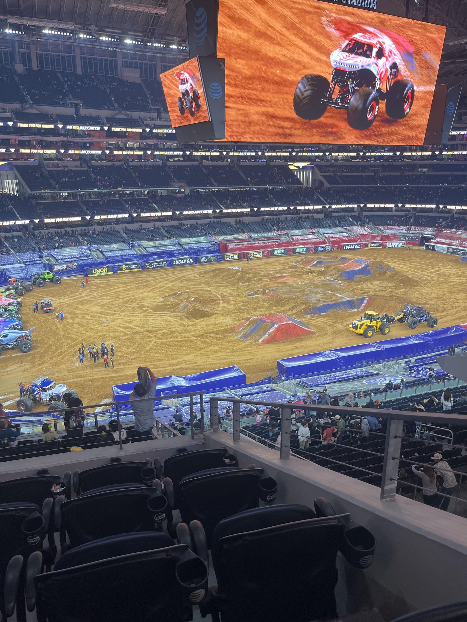 Real Fan View taken from Section 341 at AT&T Stadium by Laura G
