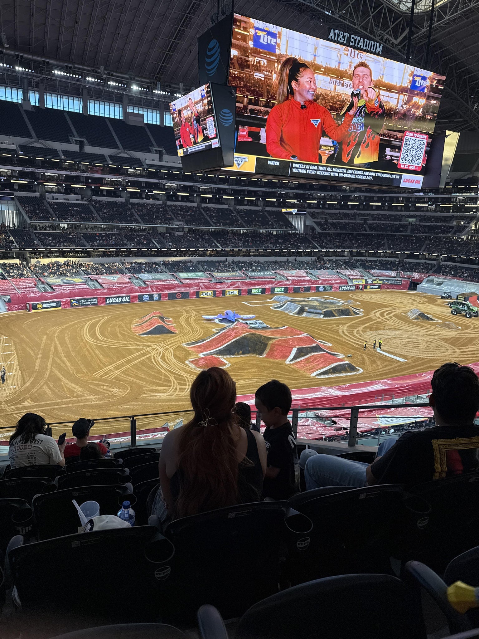 Real Fan View taken from Section 341 at AT&T Stadium by Brock L