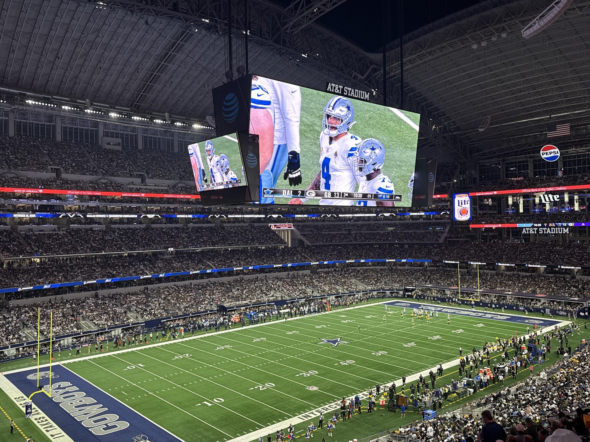 Real Fan View taken from Section 342 at AT&T Stadium by Oscar P