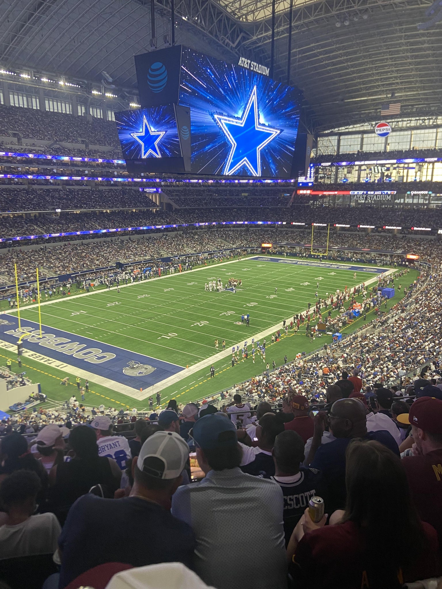 Real Fan View taken from Section 343 at AT&T Stadium by Seon D