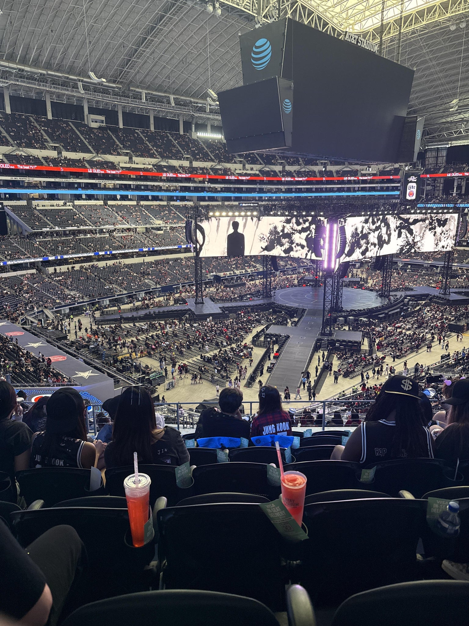 Real Fan View taken from Section 343 at AT&T Stadium by Evangelina G