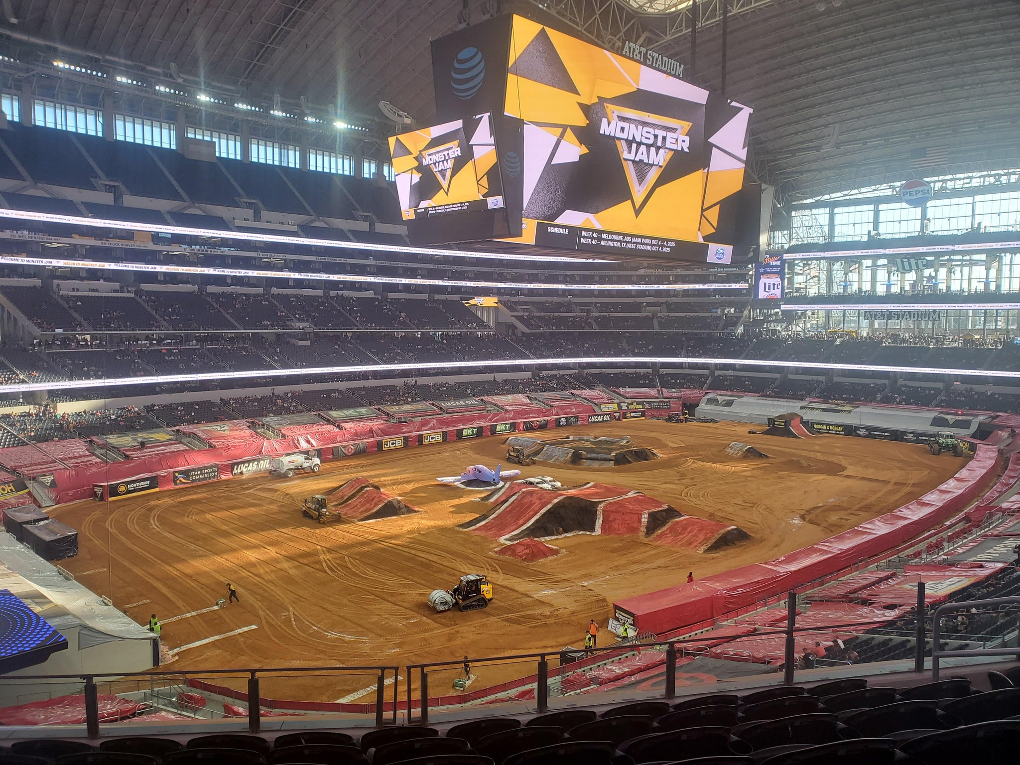 Real Fan View taken from Section 343 at AT&T Stadium by Christian W