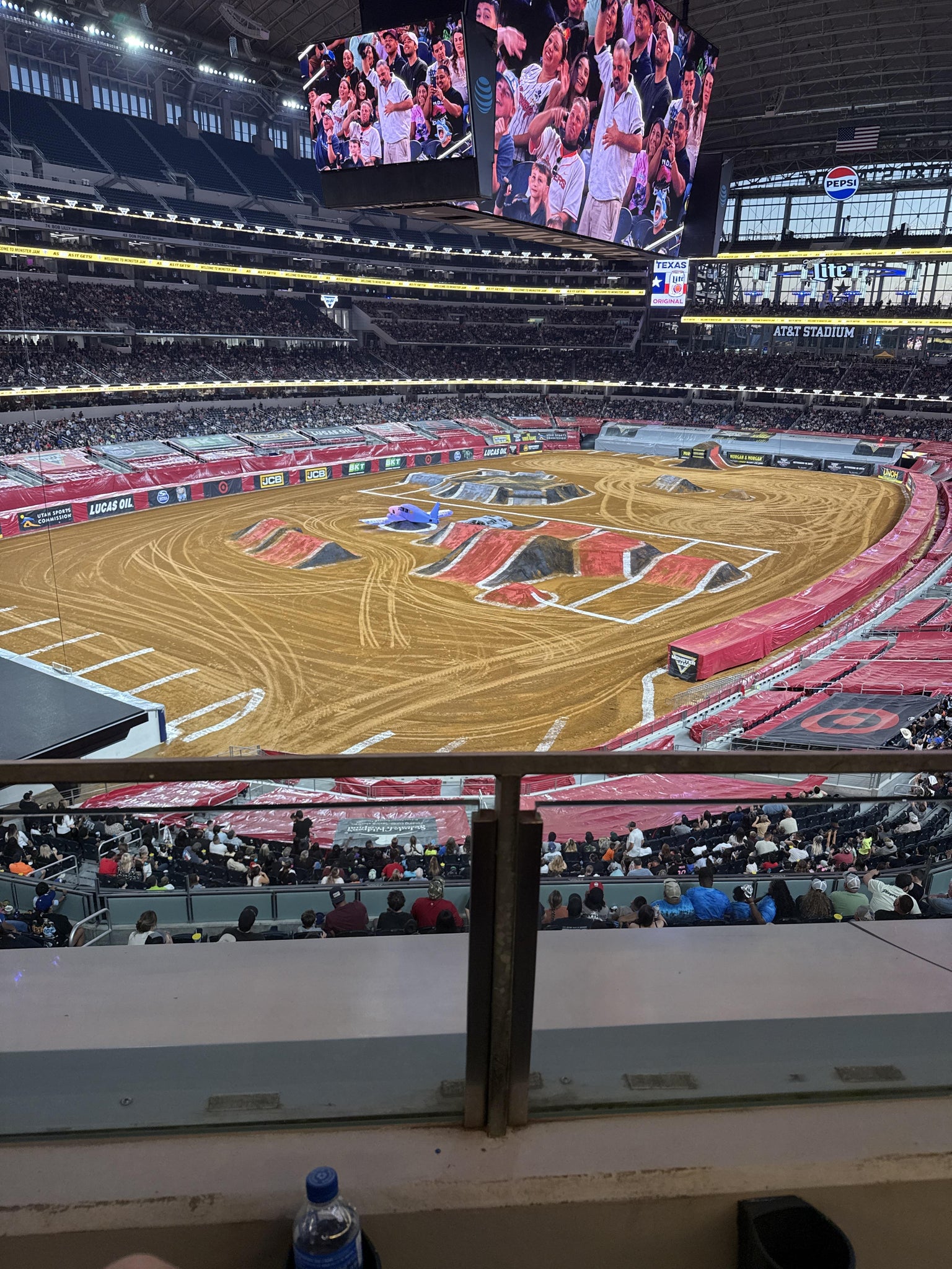 Real Fan View taken from Section 344 at AT&T Stadium by Sarah G