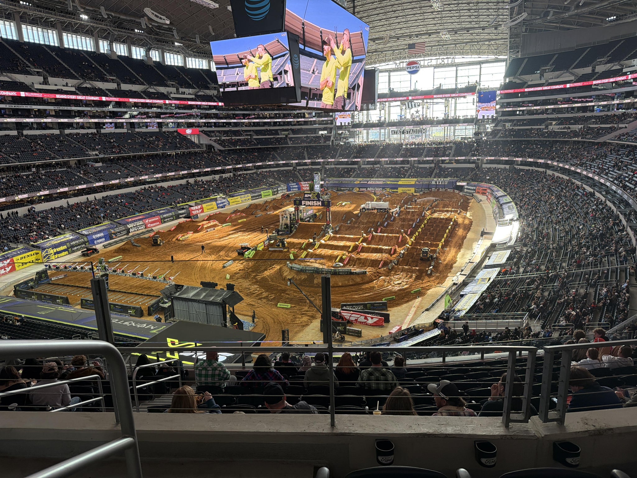 Real Fan View taken from Section 344 at AT&T Stadium by Cooper N