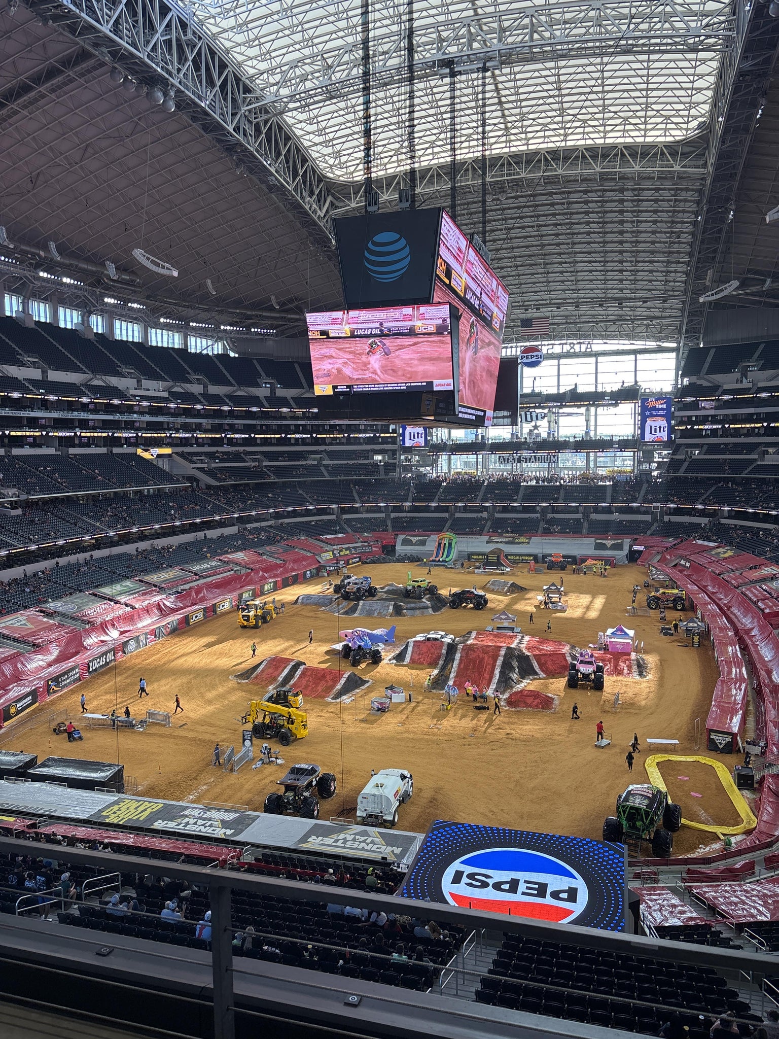 Real Fan View taken from Section 345 at AT&T Stadium by Laurie F