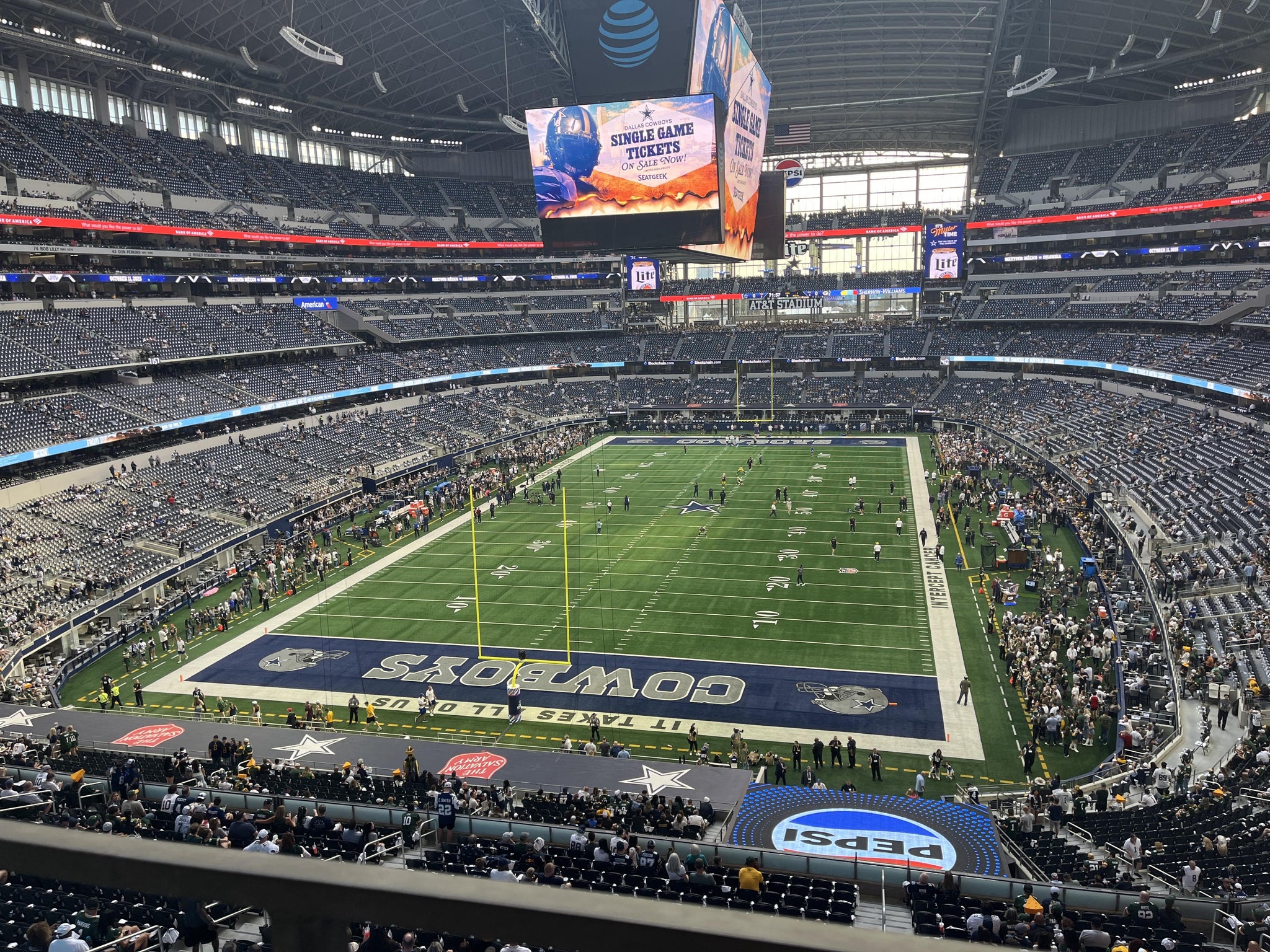 Real Fan View taken from Section 346 at AT&T Stadium by Eric G