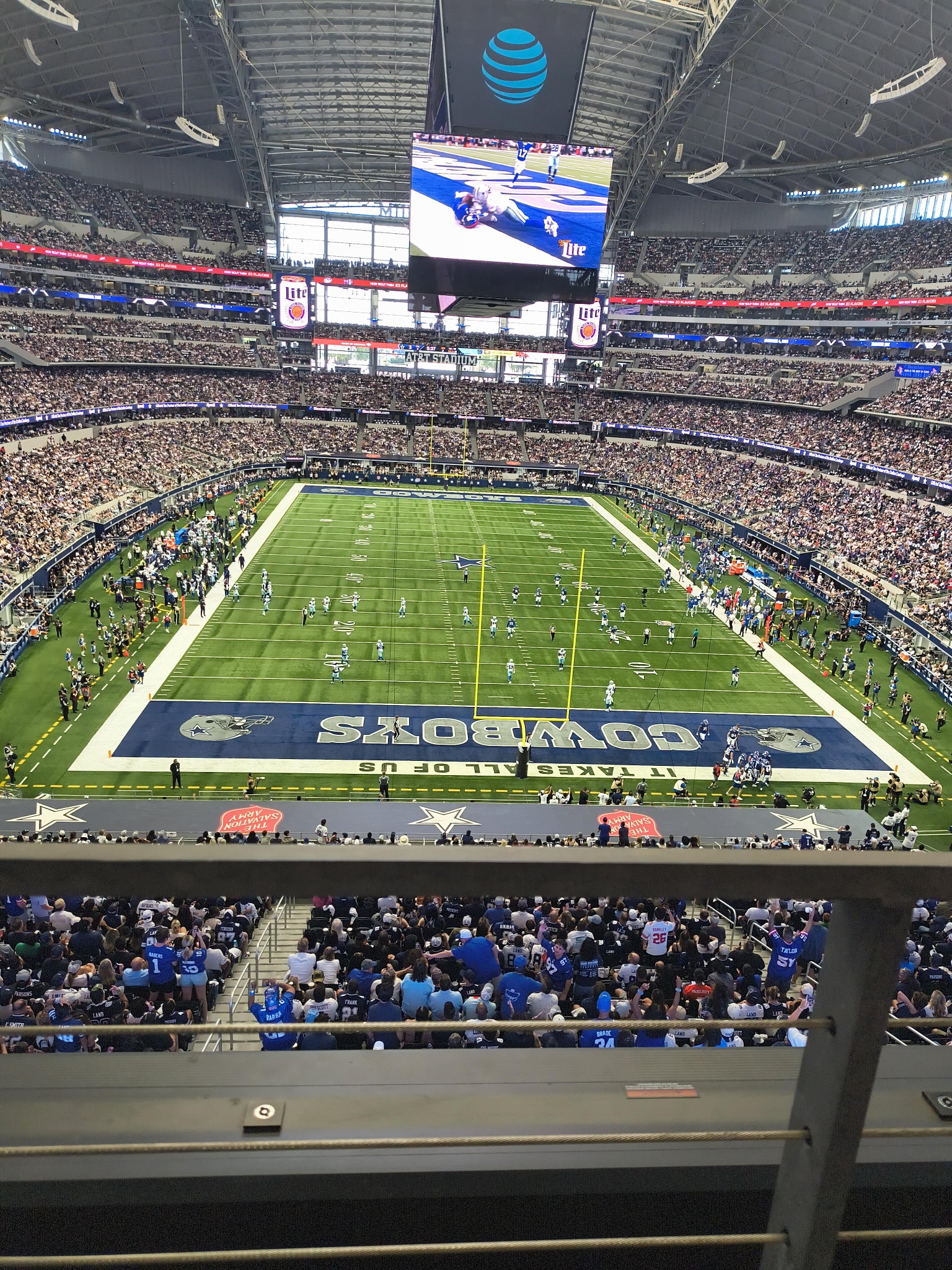 Real Fan View taken from Section 348 at AT&T Stadium by Regina T