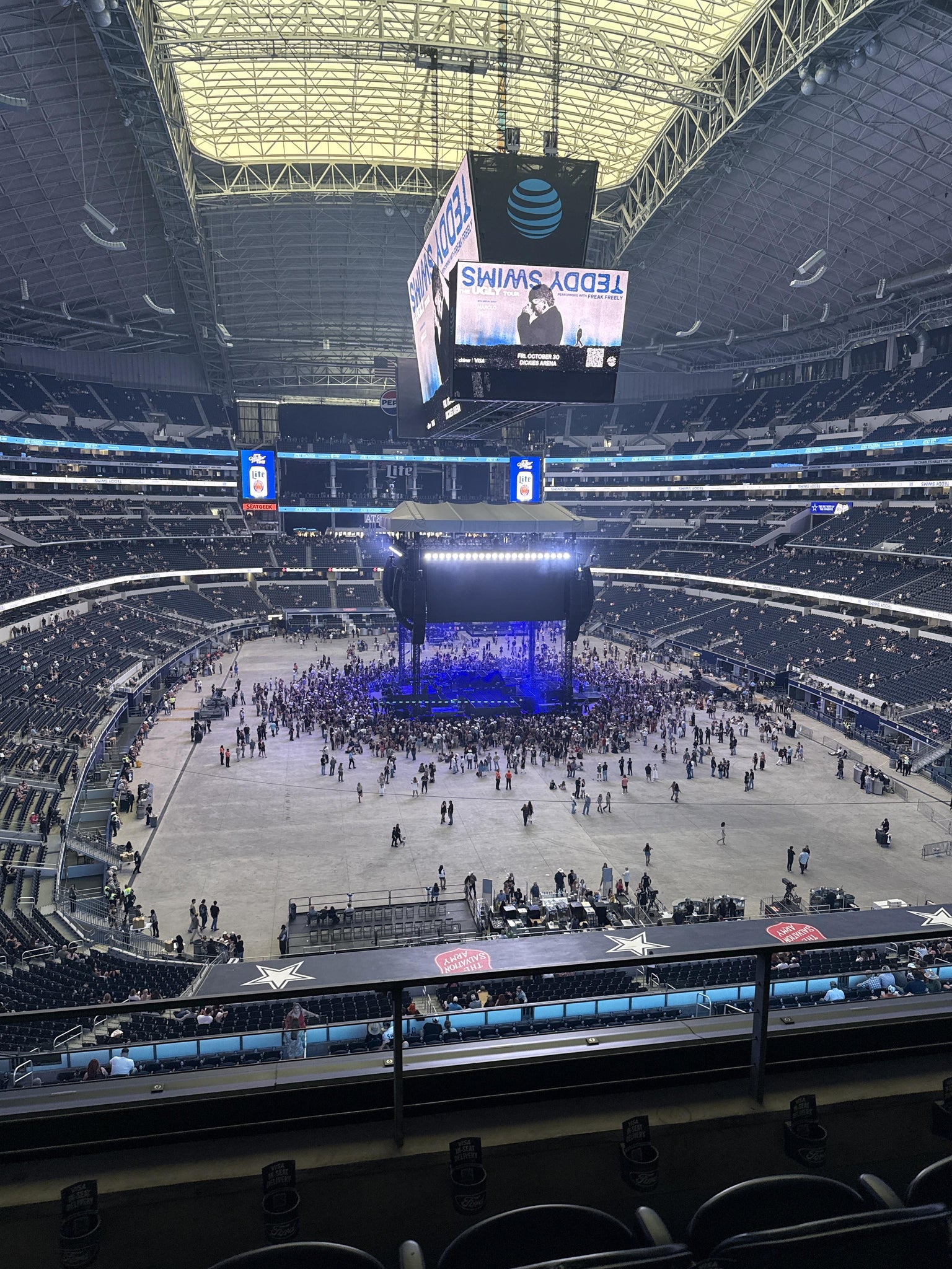 Real Fan View taken from Section 349 at AT&T Stadium by Karla C