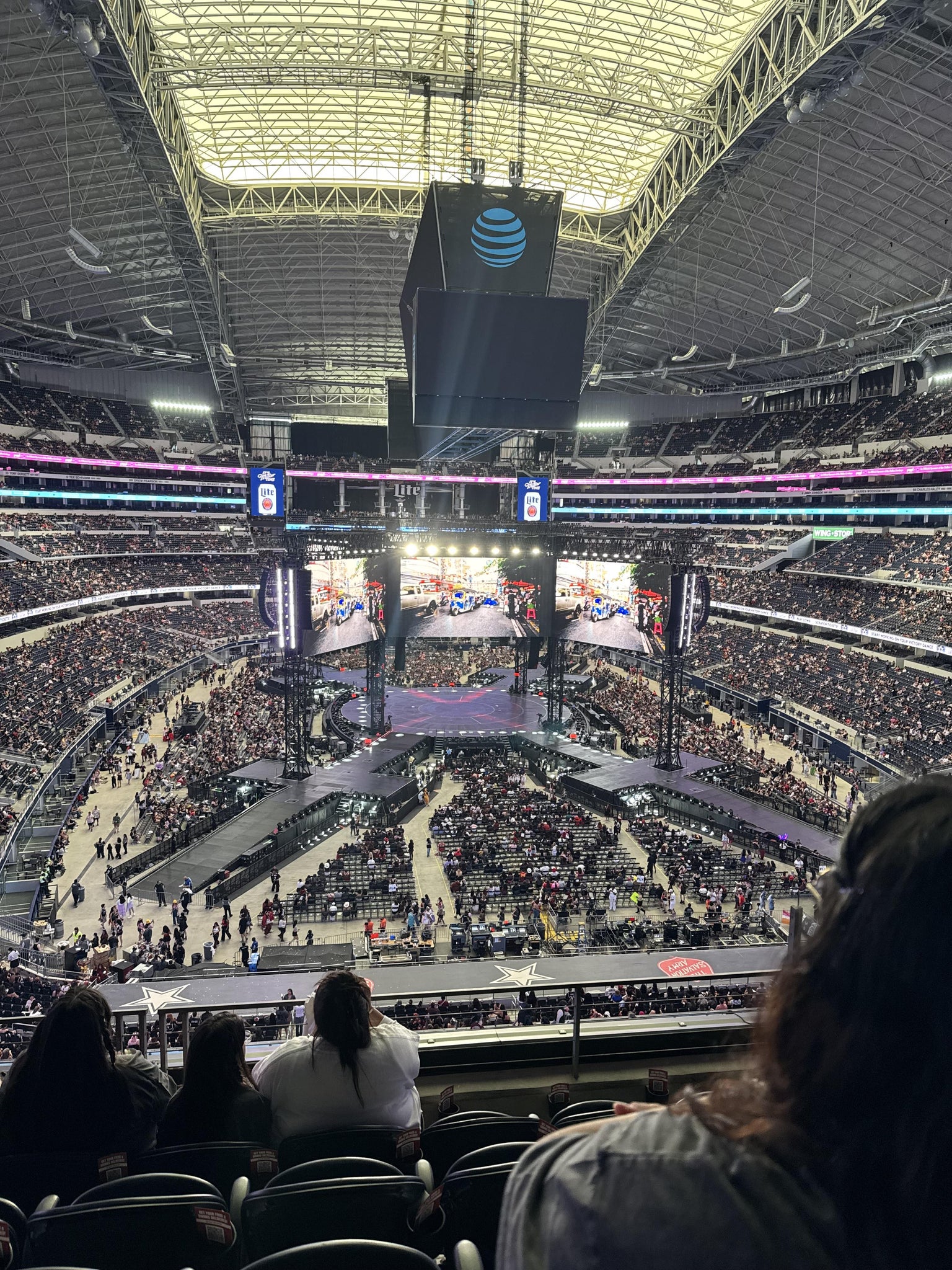 Real Fan View taken from Section 349 at AT&T Stadium by Angie R